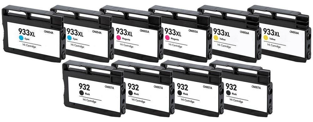 Kit 10PZ Cartucce Compatibili HP OfficeJet 7510 4xCN053AE 2xCN054AE 2xCN055AE 2xCN056AE