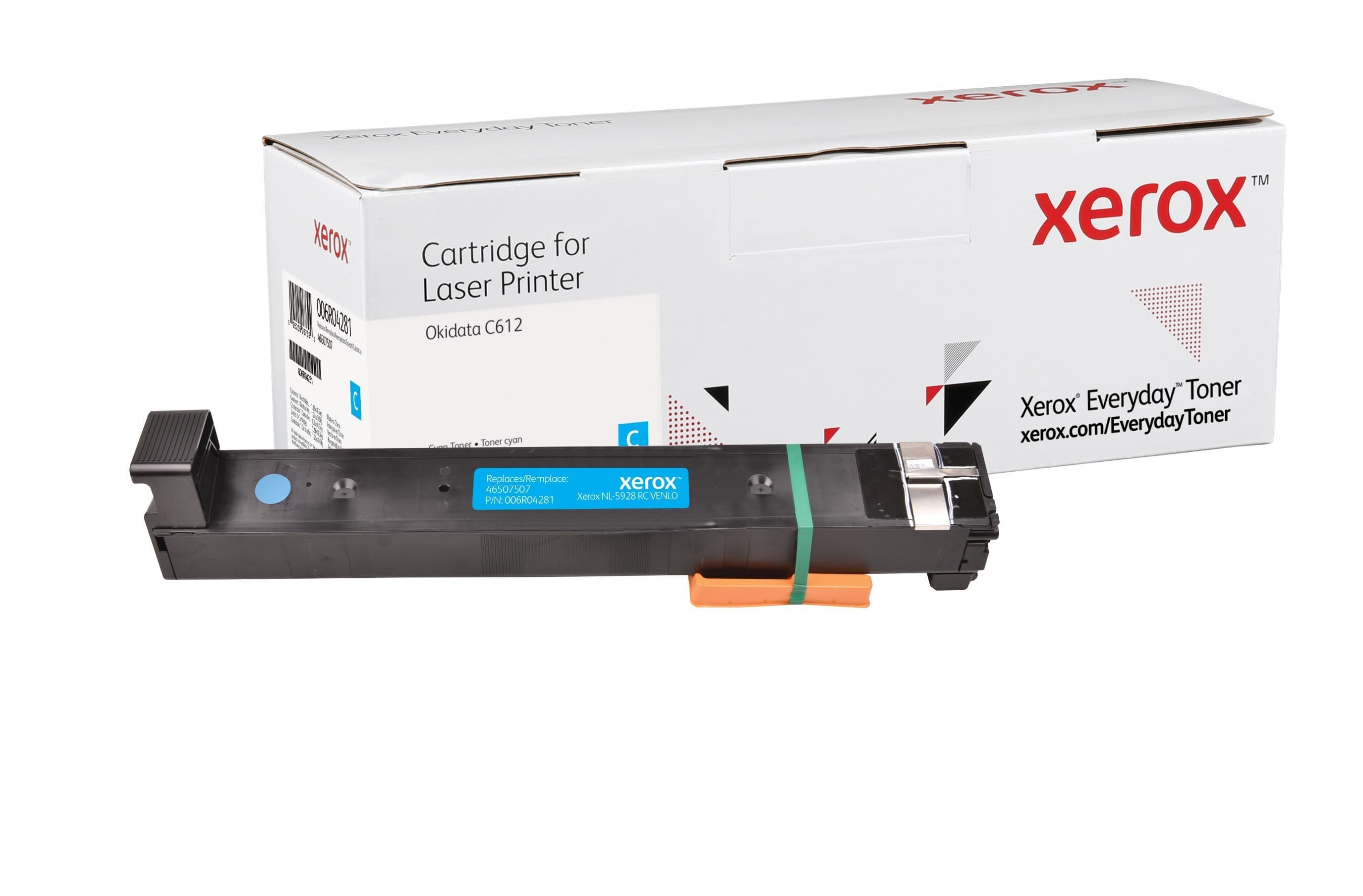TONER ORIGINALE XEROX EVERYDAY 006R04282 OKI 46507508 C612 NERO 8K
