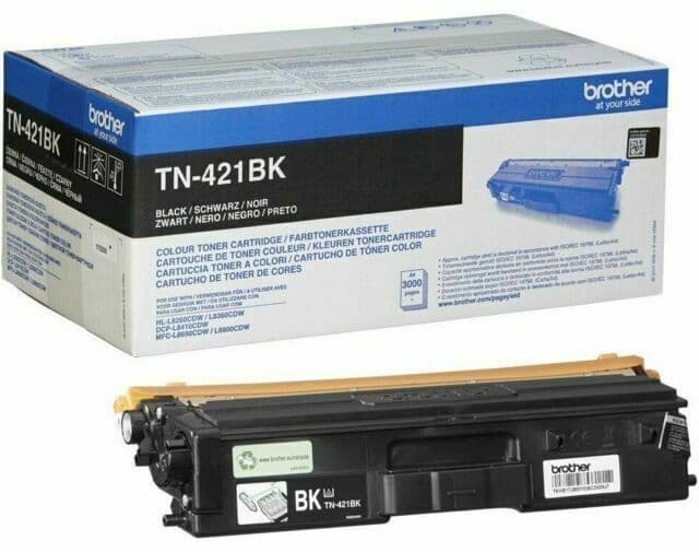 TONER ORIGINALE BROTHER TN421BK TN-421BK NERO MFC L8900 CDW 3K