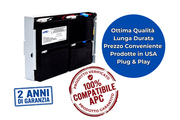 Batteria di ricambio per APC Smart UPS 1400/1500 – sostituisce APC RBC24