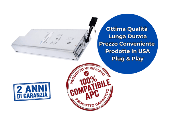 Batteria di ricambio per APC Smart UPS 2200, APC Smart UPS 3000, APC Smart UPS XL 2200/3000, APC Smart UPS 5000 e APC Smart UPS XL