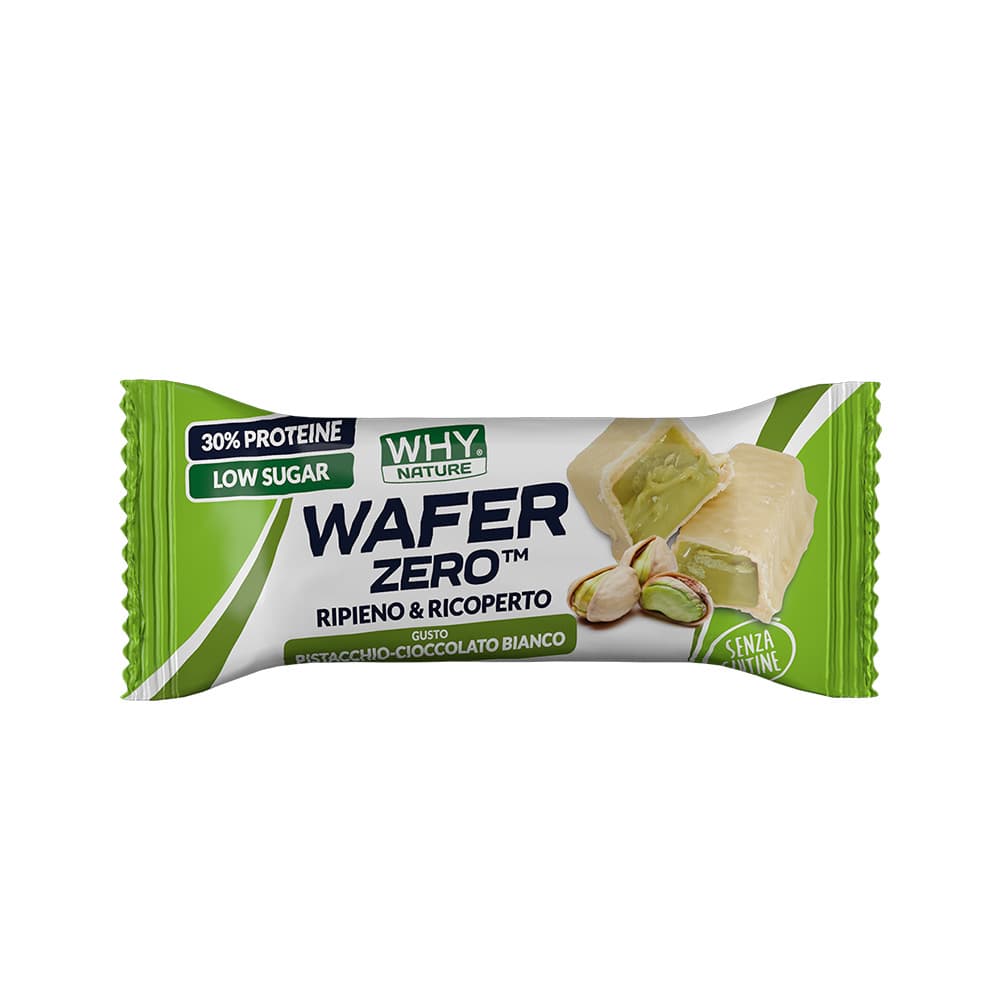 Wafer Zero Gusto Pistacchio Cioccolato Bianco - Why Nature