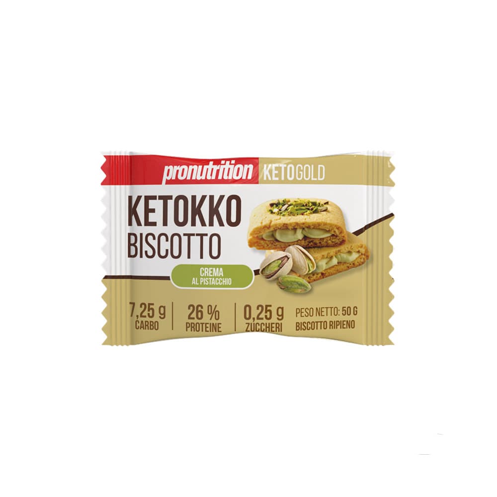 Ketokko Biscotto 50 Gr - Pro Nutrition - Crema Al Pistacchio