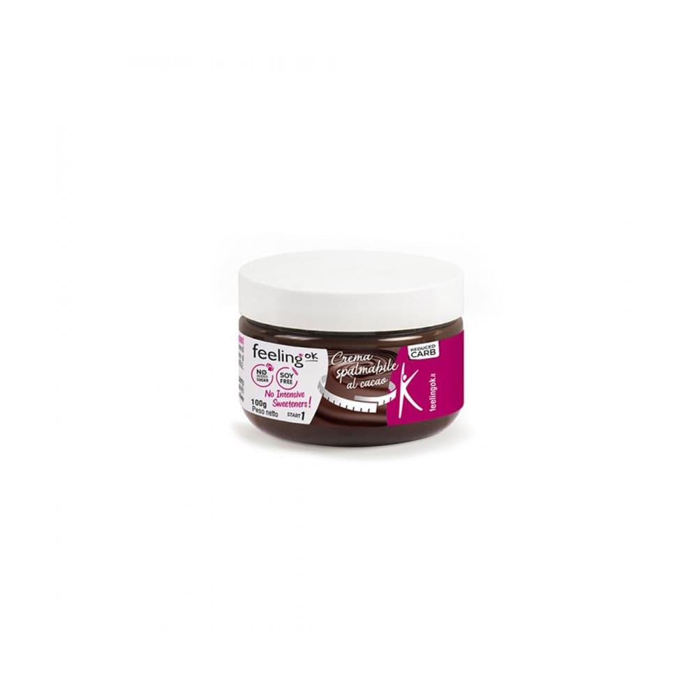 Crema Spalmabile Al Cacao + Protein 100 Gr - Feeling Ok