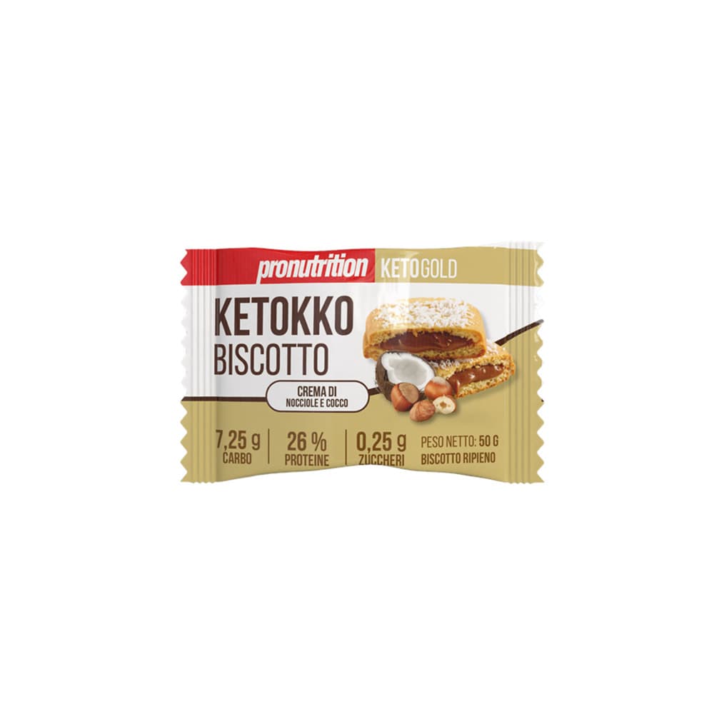 Ketokko Biscotto 50 Gr - Pro Nutrition - Crema Di Nocciole E Cocco