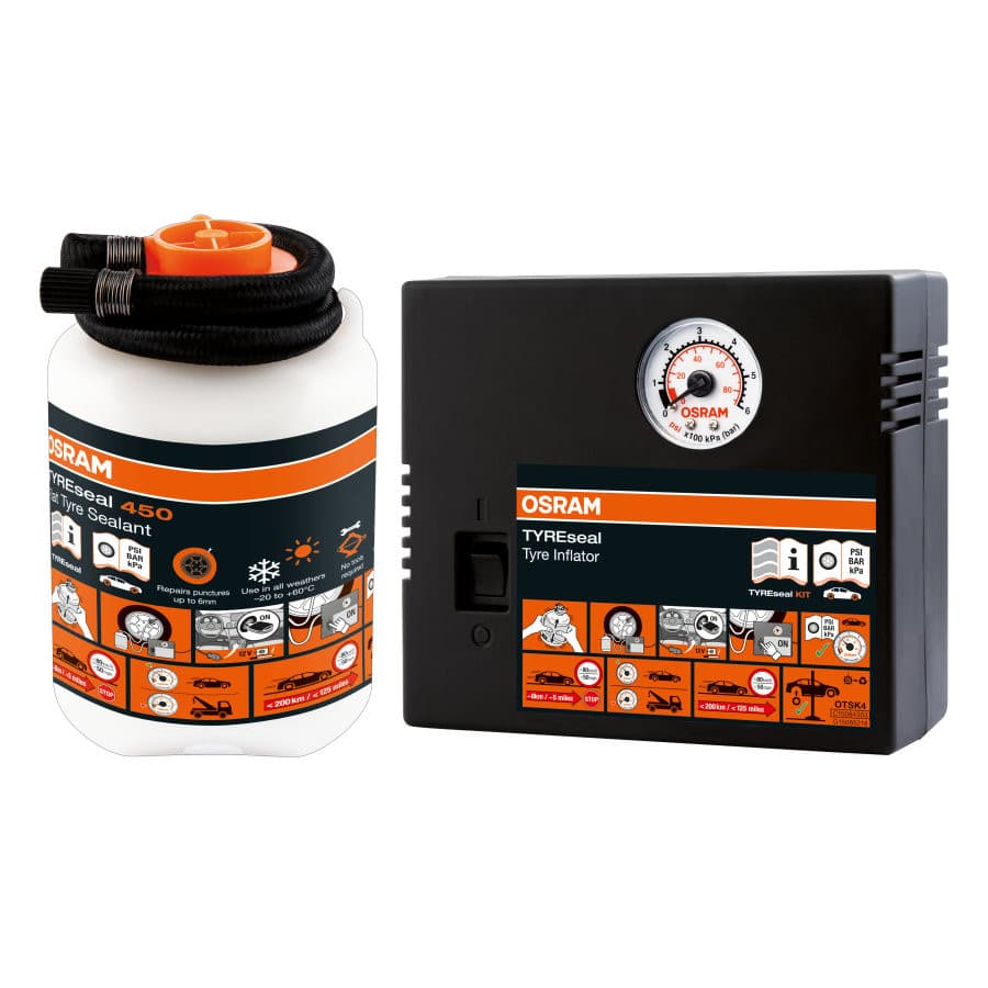 KIT Compressore + Sigillante per pneumatici Osram TYREseal Kit 12V OTSK4