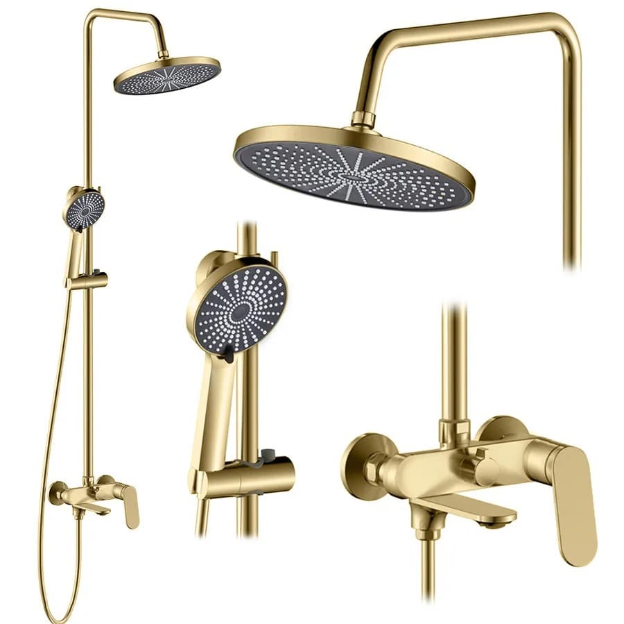 Set Doccia Rea Marco Brush Gold