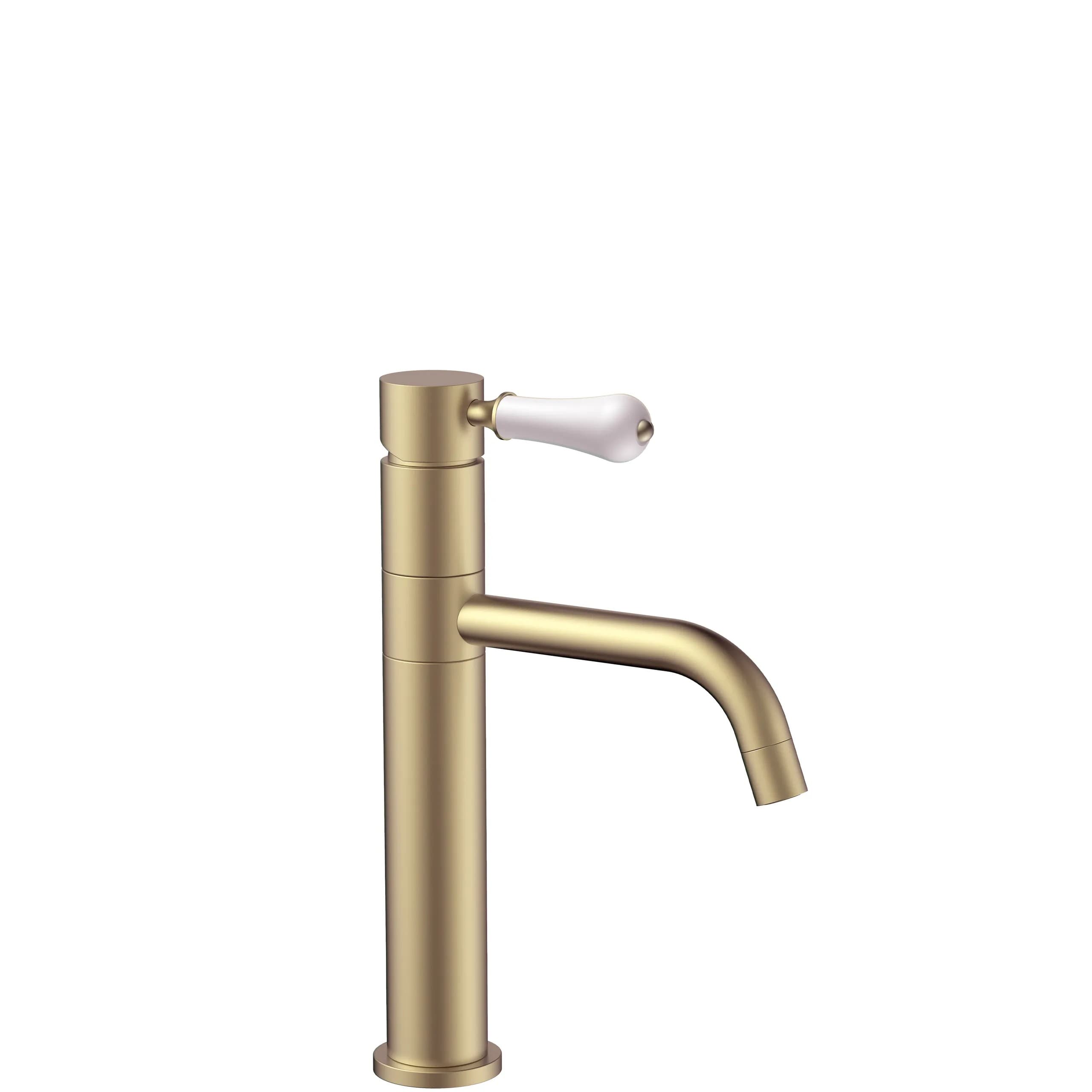 Rubinetto Da Lavabo Rea Serra Brush Gold Low