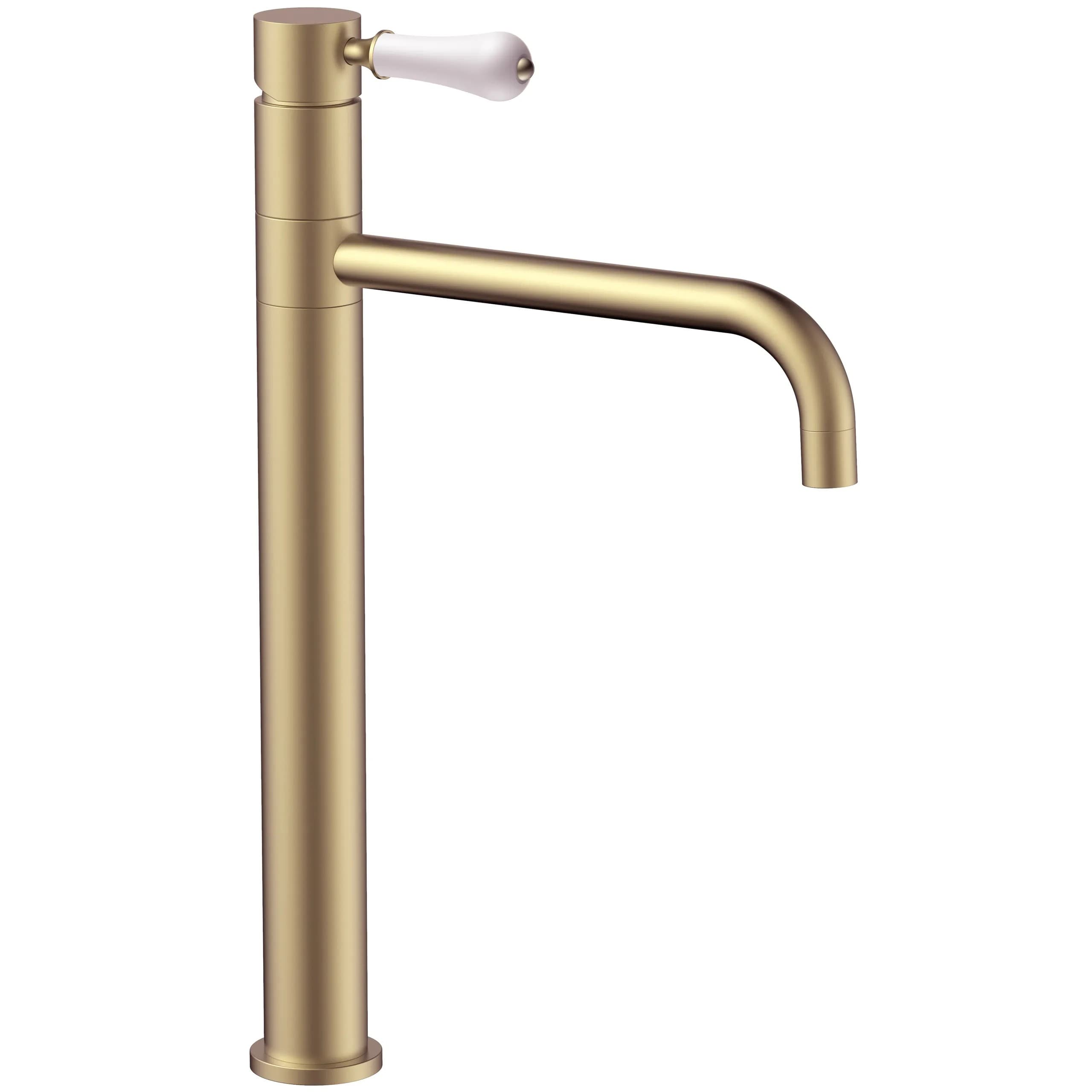 Rubinetto Da Lavabo Rea Serra Brush Gold High