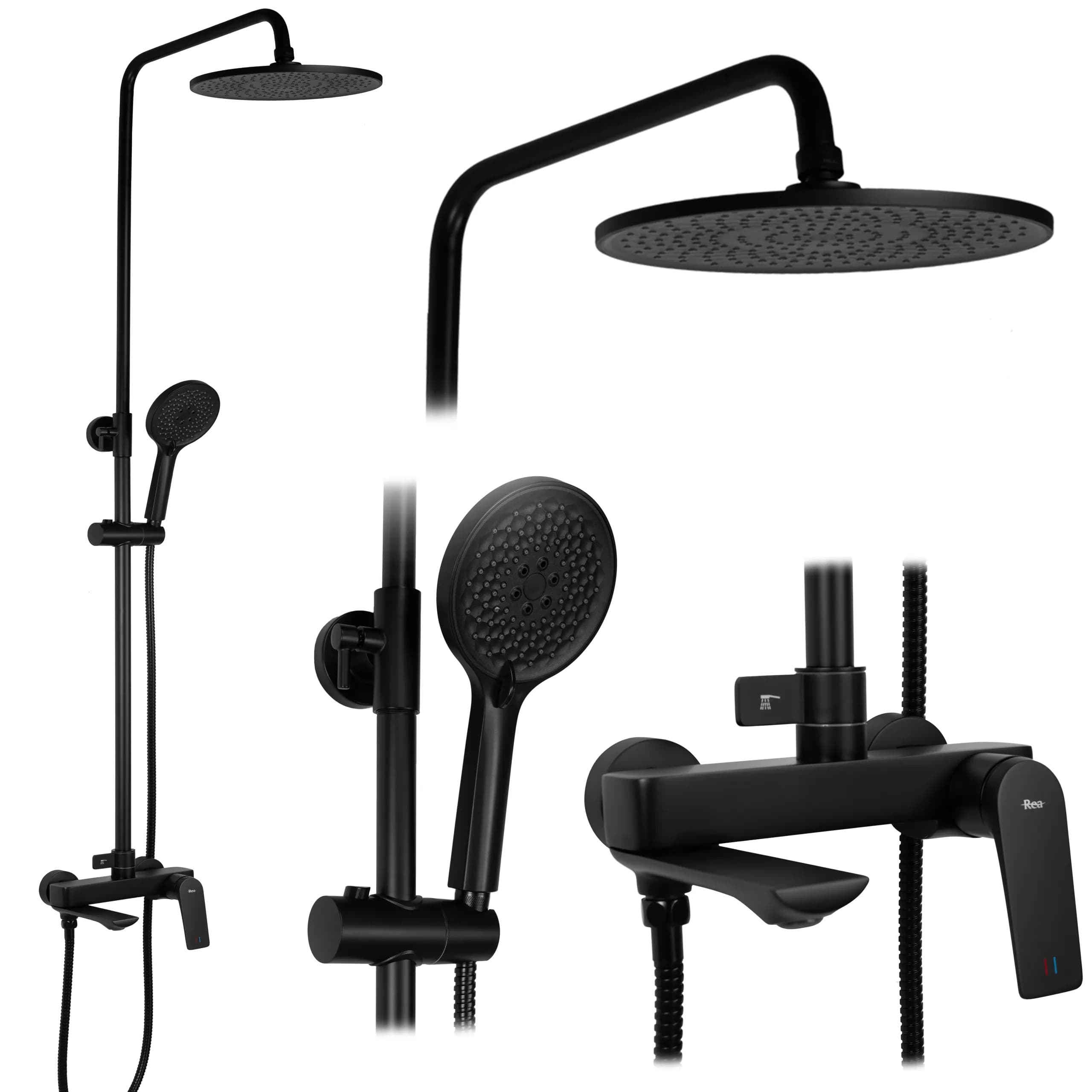 Set Doccia Rea Avalon Black