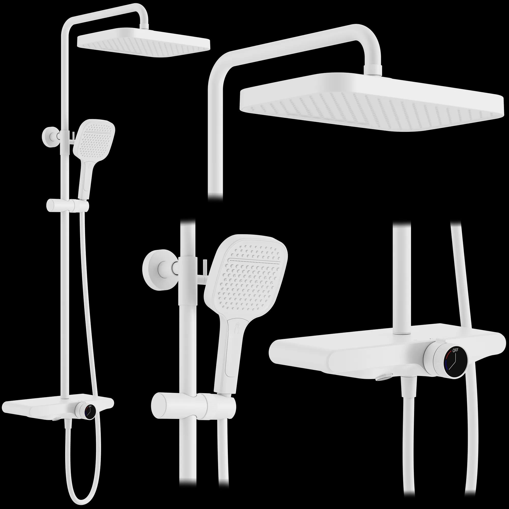 Set Doccia Rea Bari White