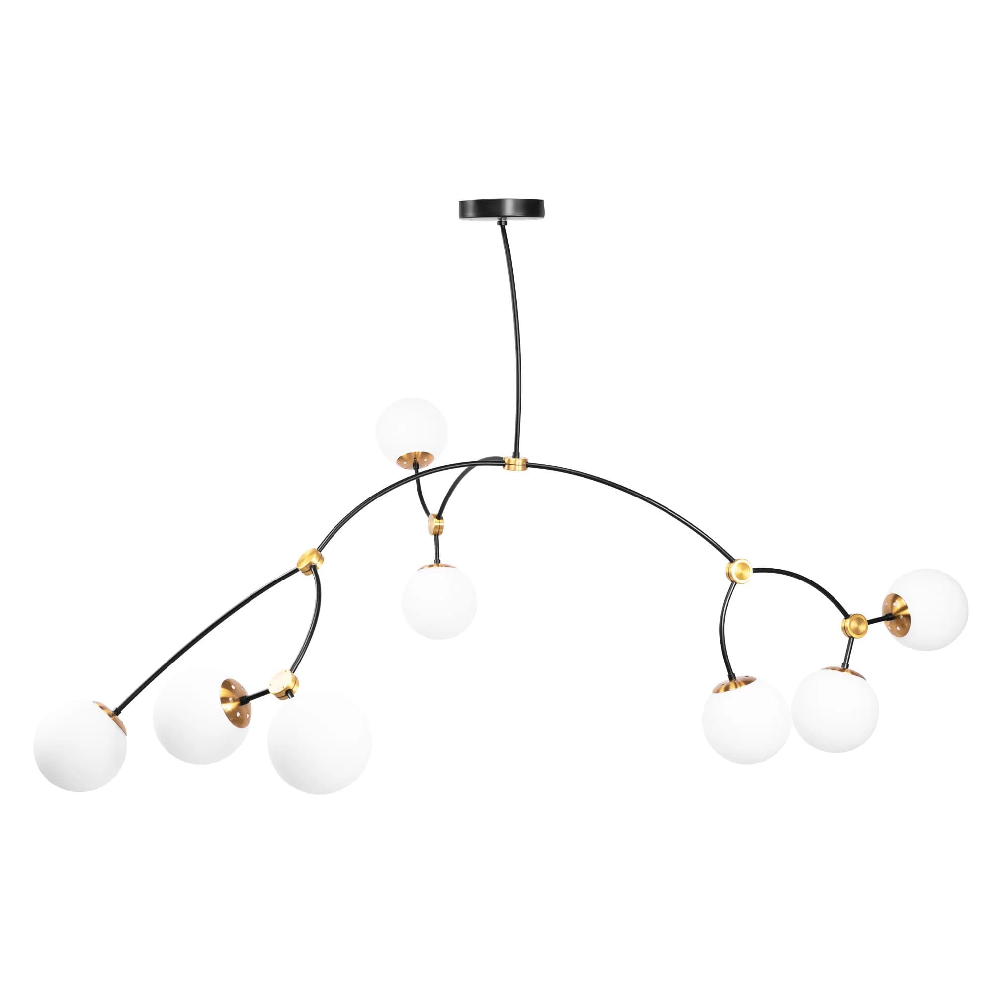 Lampada Da Soffitto Black Mat APP1673-8CP