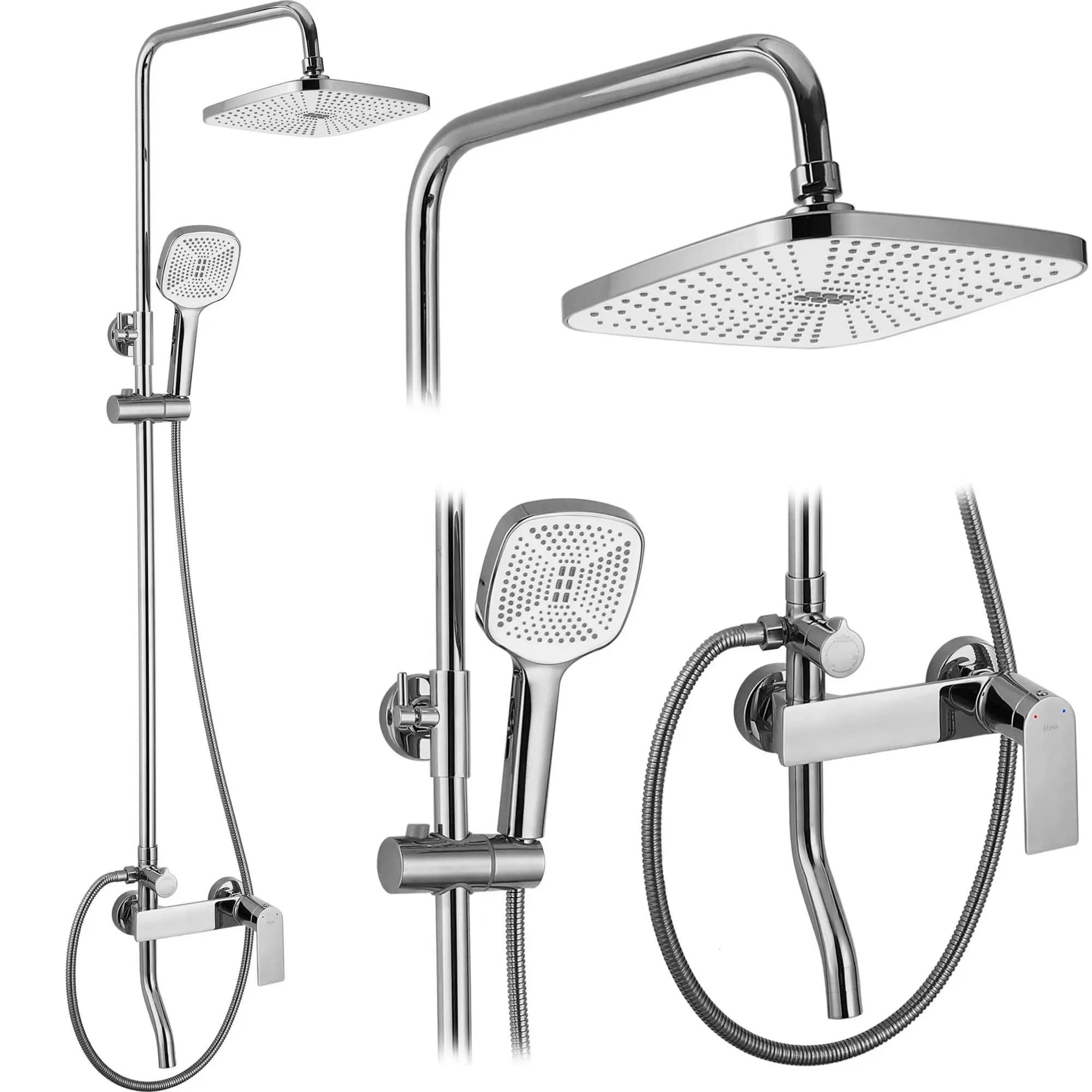 Set Doccia Rea Storm Chrome
