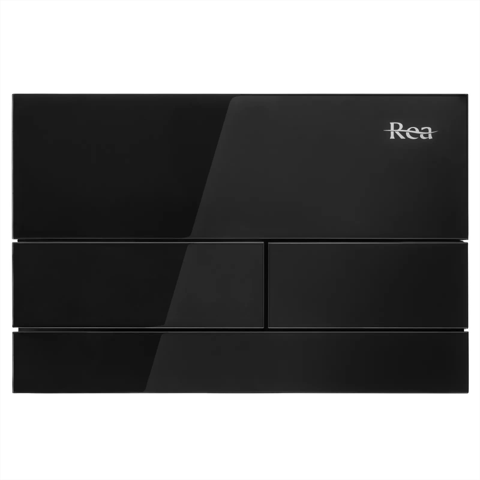 Pulsante Per Supporto Set Da Incasso Wc K011a-q E Slim024n Rea T Black Glass