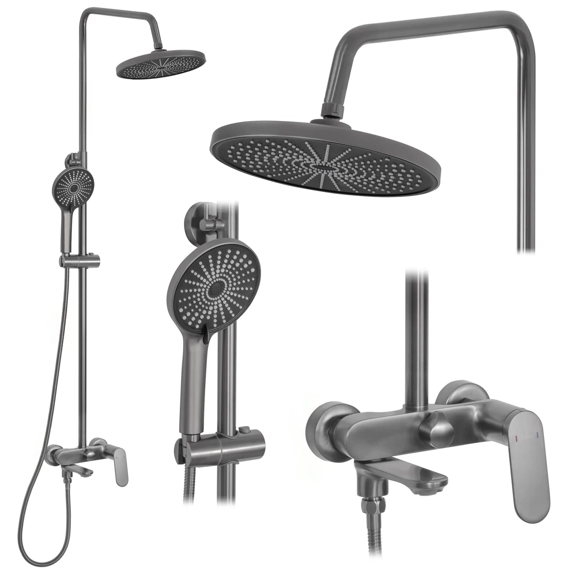 Set Doccia Rea Marco Gun Grey