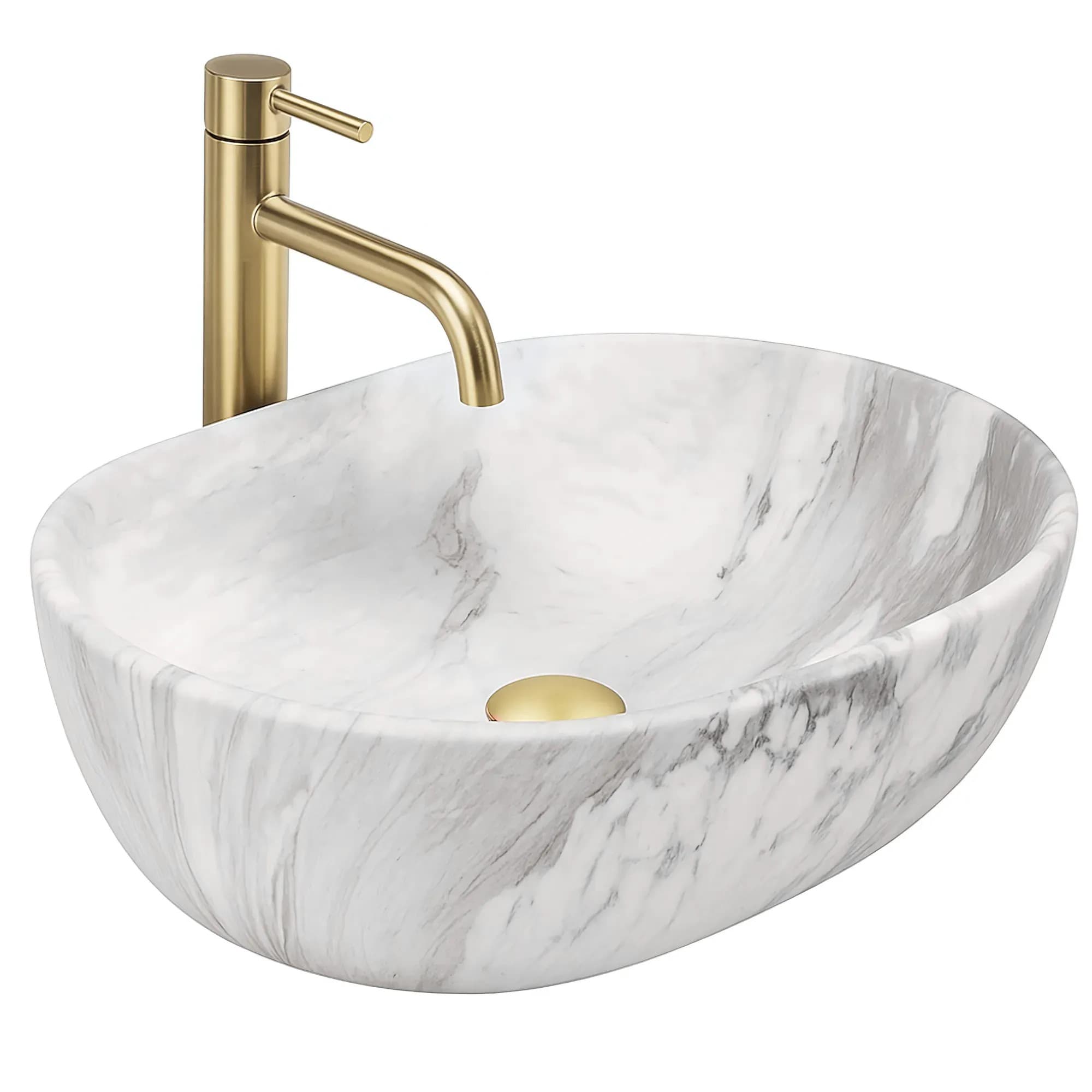 Lavabo Da Appoggio Rea Amelia Ash Matt