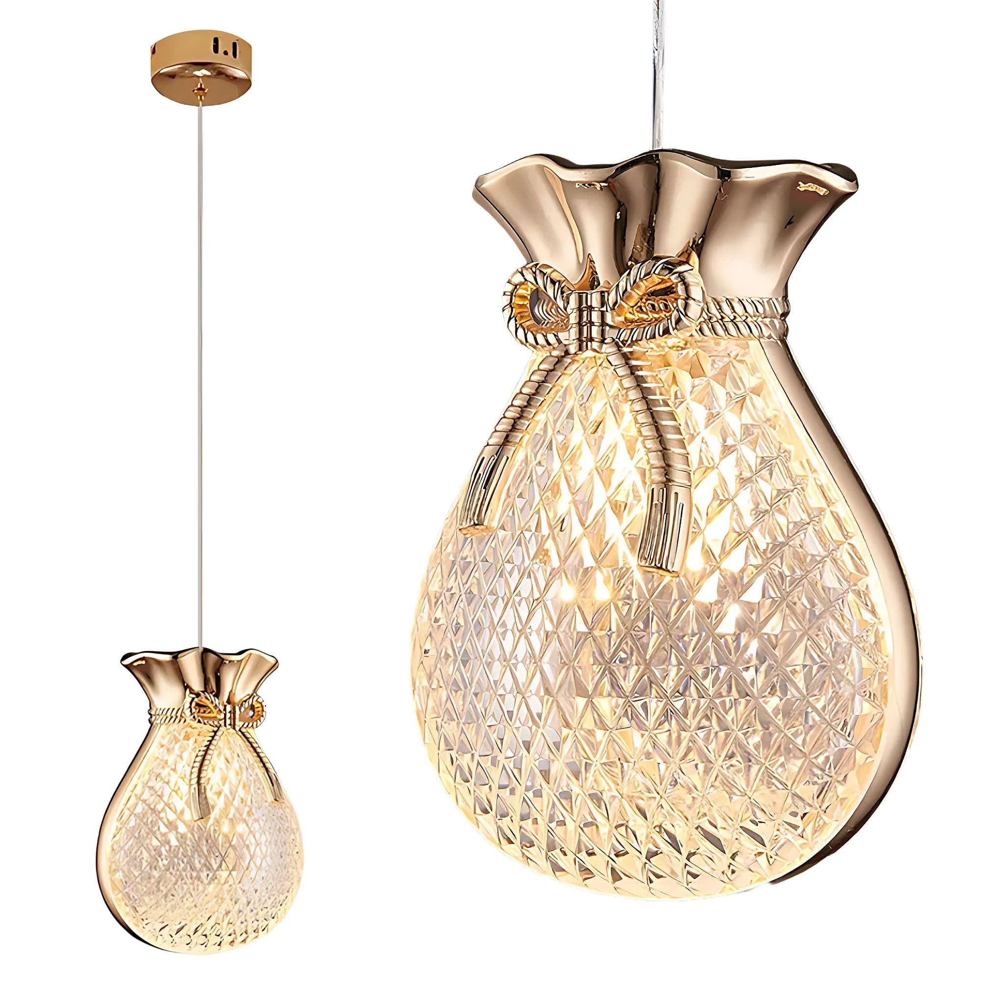 Lampada A Sospensione Da Soffitto Lhj107-1cp Light Rose Gold