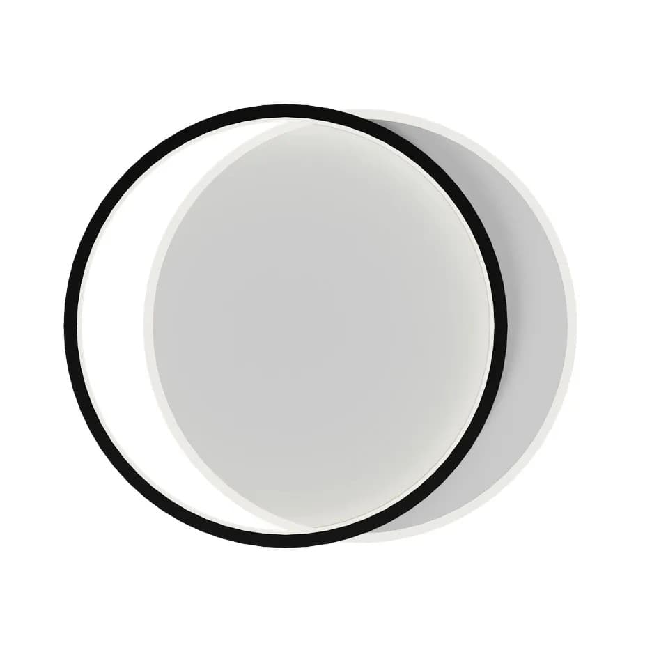 Lhj076-c Lampada Da Soffitto A Led Nera 40 Cm