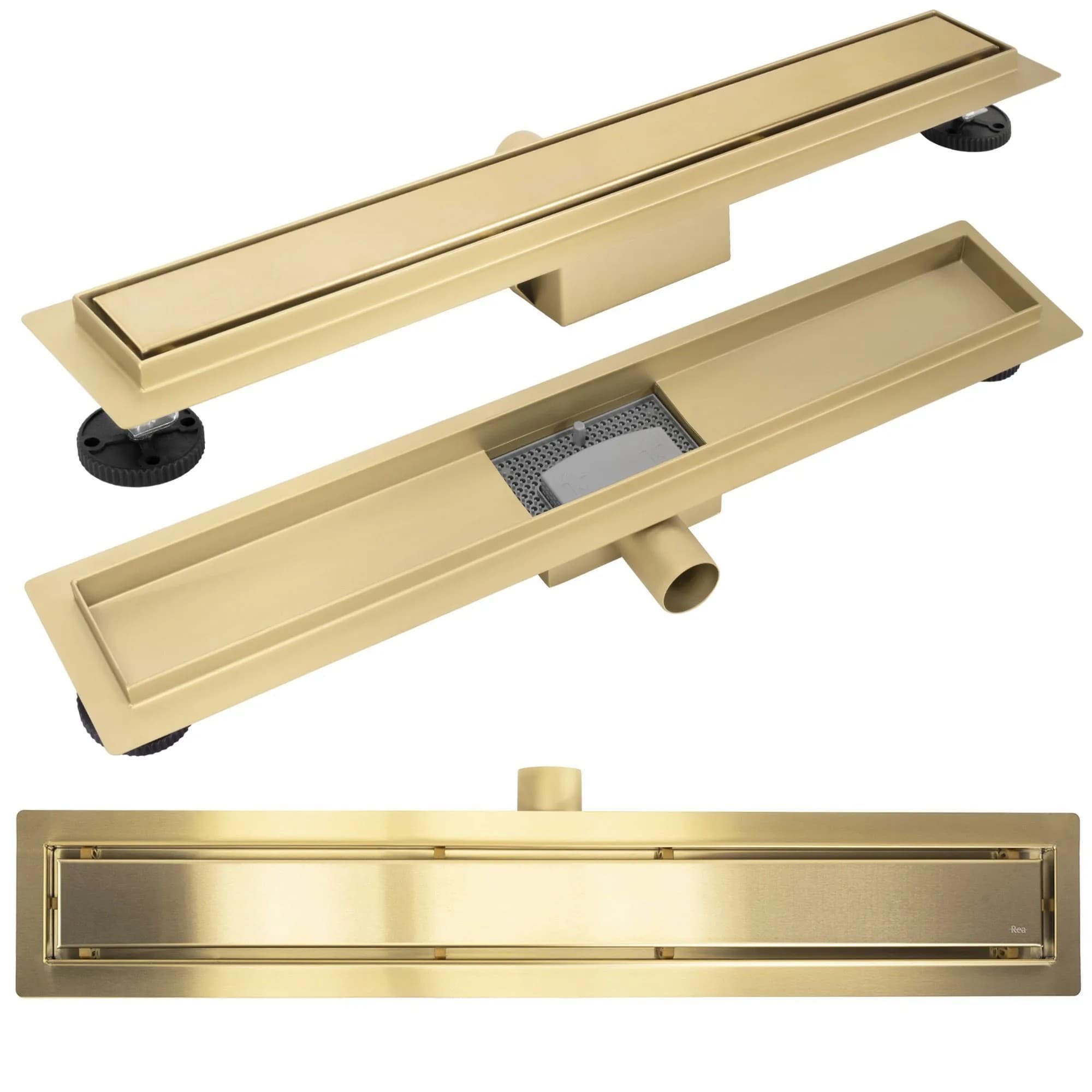 Scarico Lineare Neox Brush Gold 70
