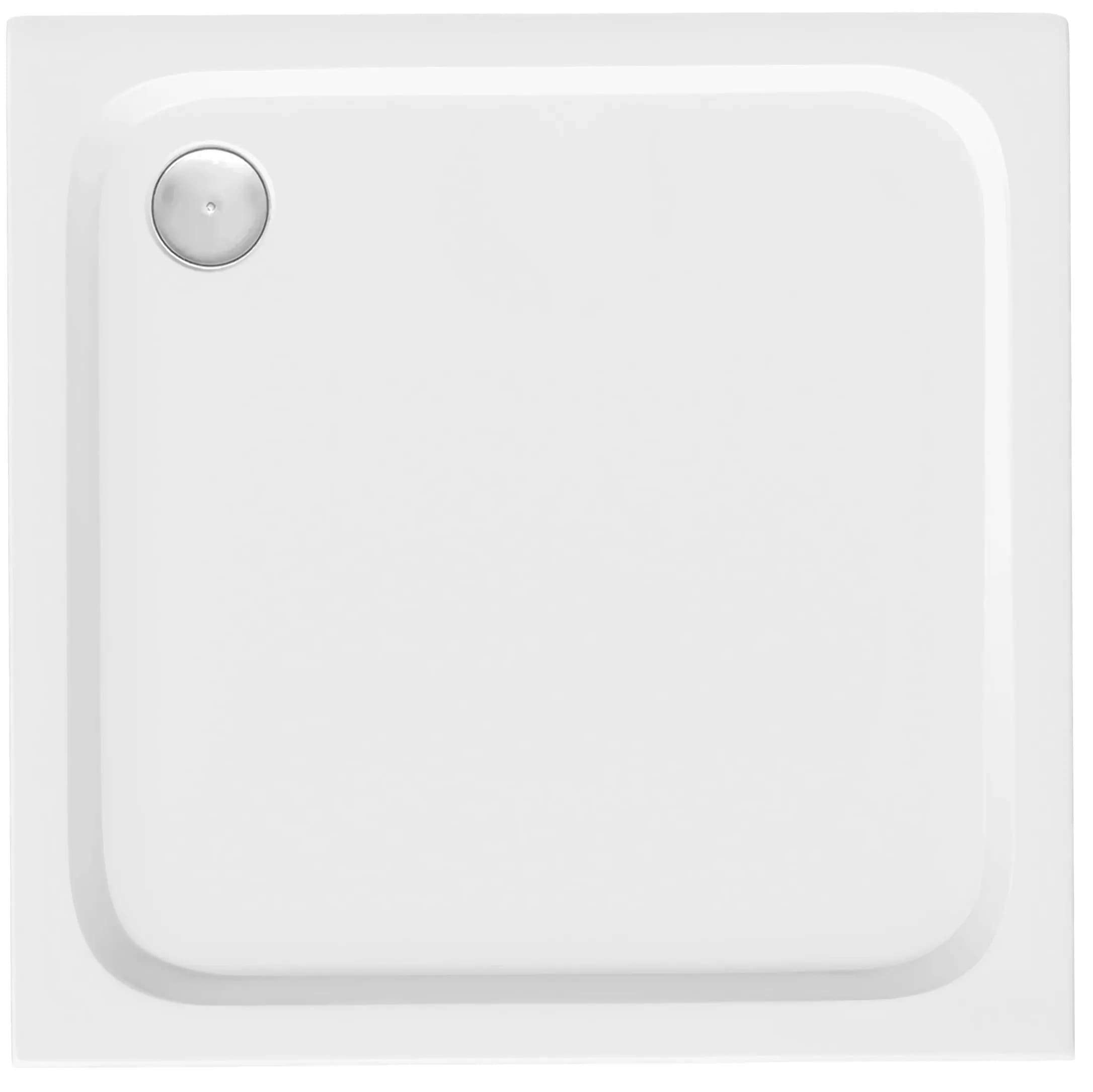 Piatto Doccia Acrilico Rea Belmond White 80x80 Copertura oro spazzolato