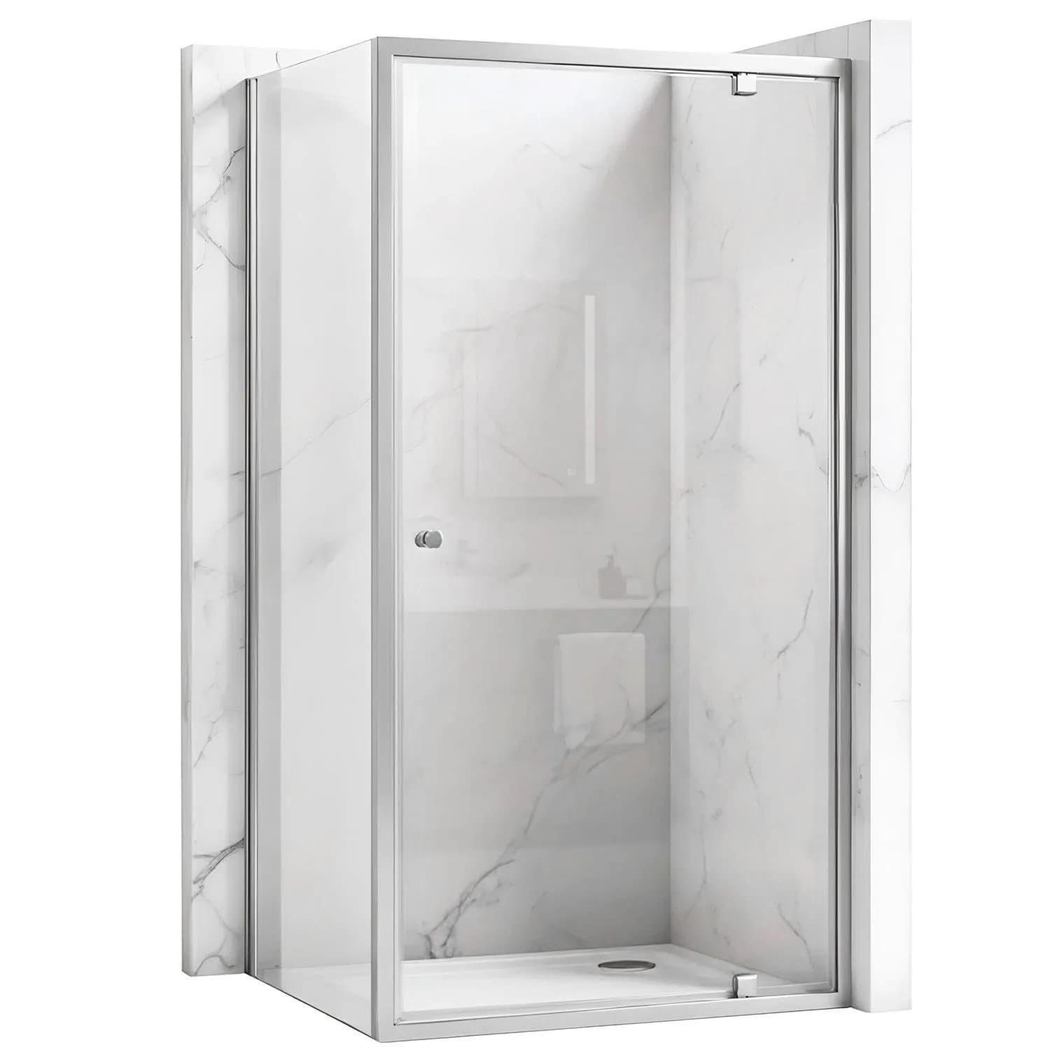 Cabina Doccia Rea Primo Swing 90x80 Chrome