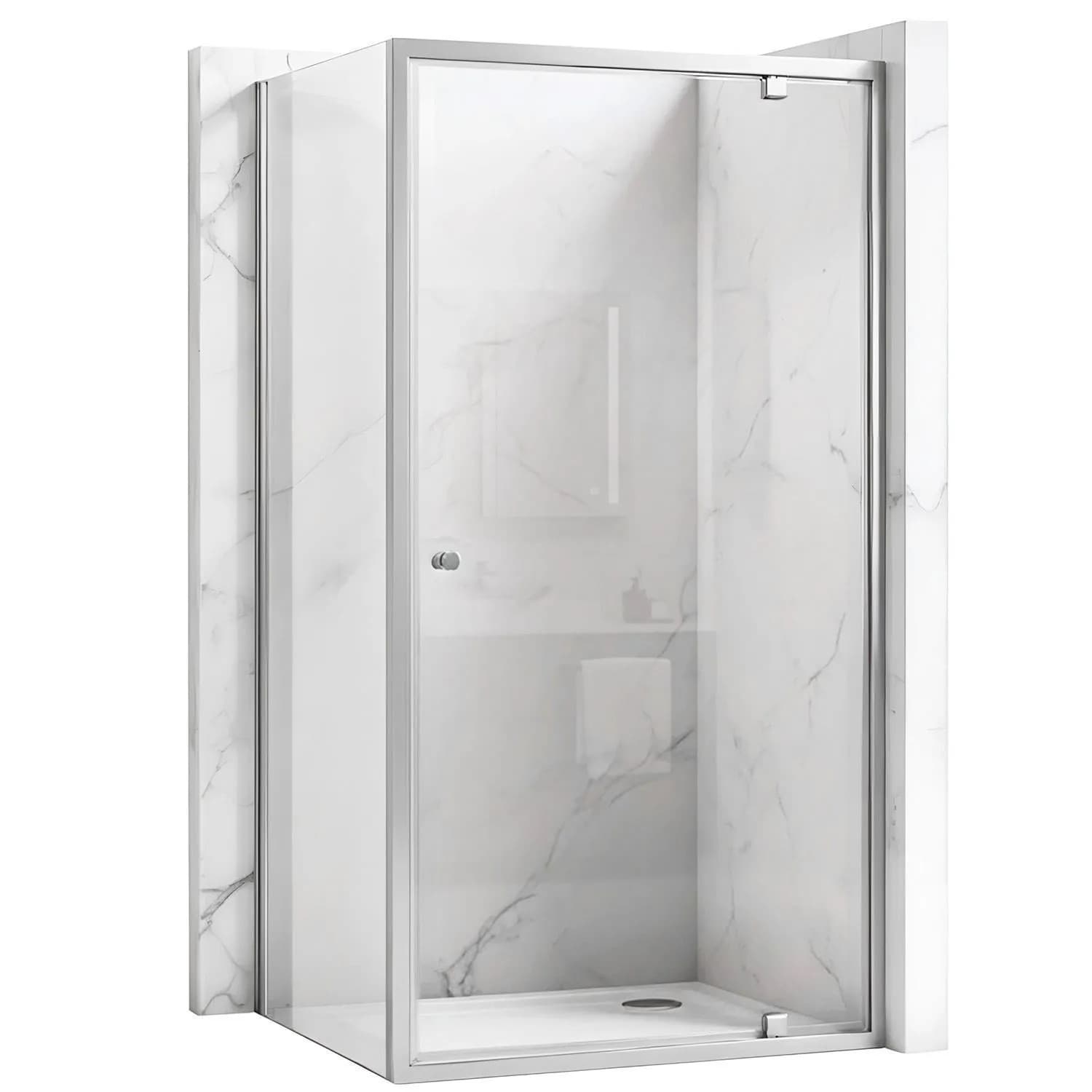 Cabina Doccia Rea Primo Swing 80x100 Chrome