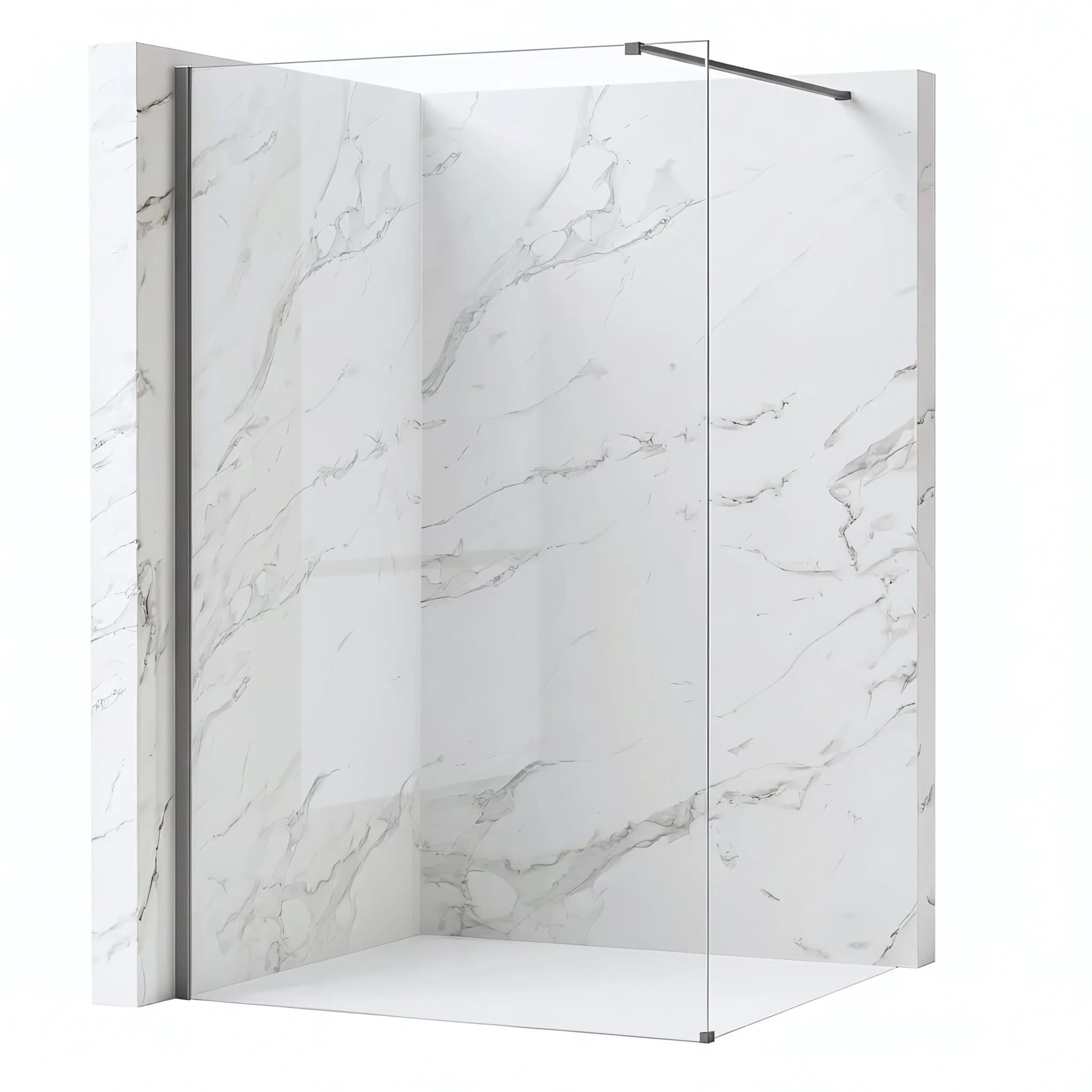 Parete Doccia Rea Flexi Transparent / Titan 70