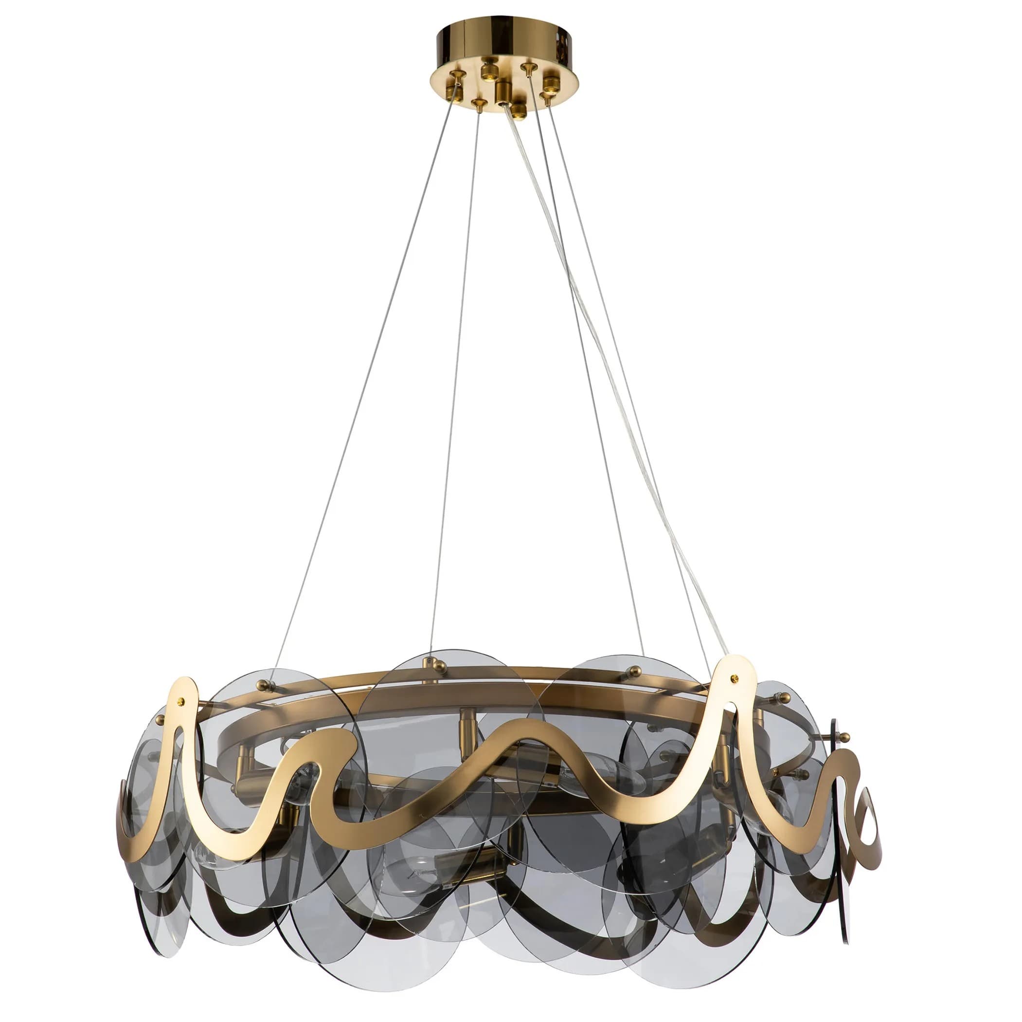 Lampada Da Soffitto APP1545-8CP Brush Gold / Grey