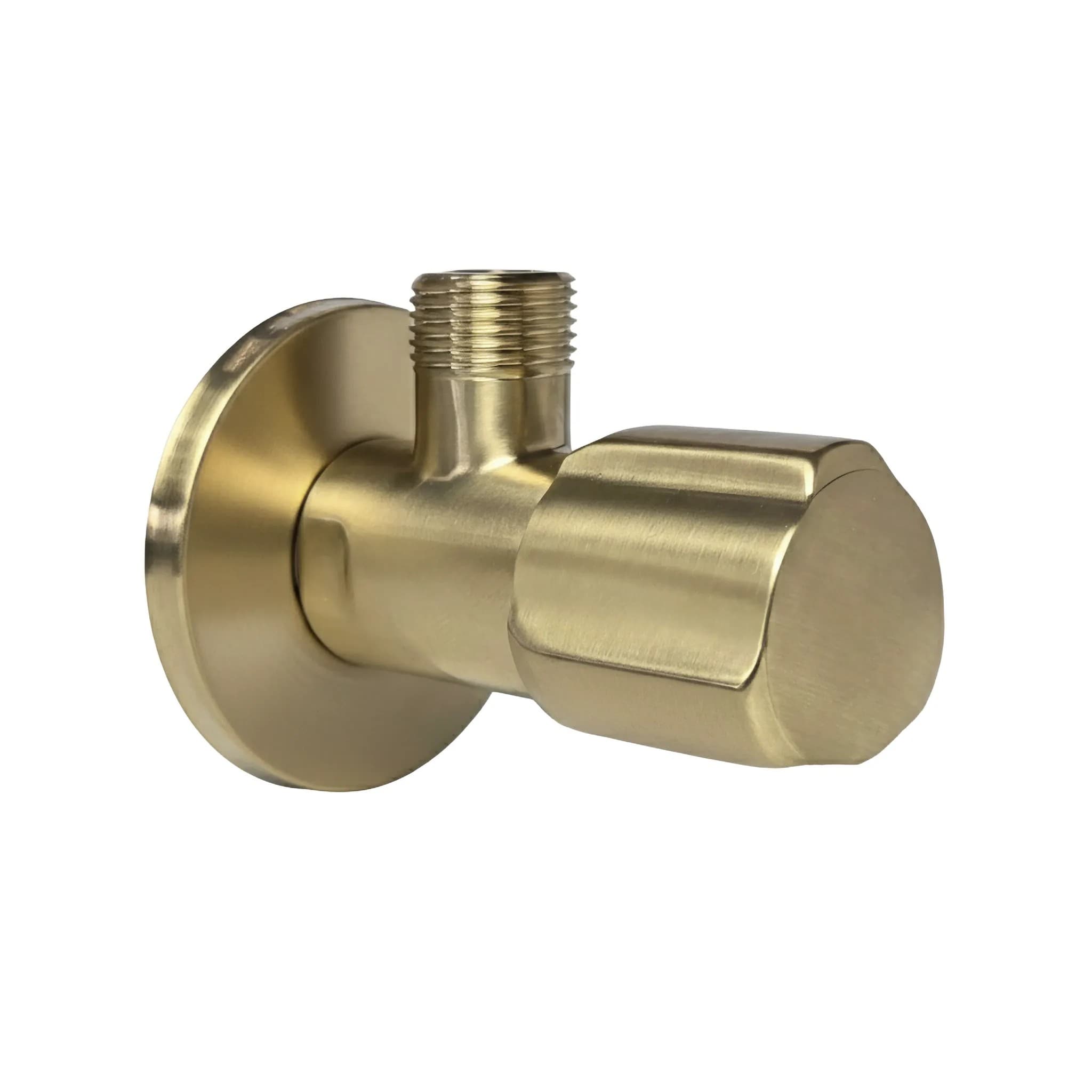 Valvola Ad Angolo 02 1/2" X 3/8" Brush Gold