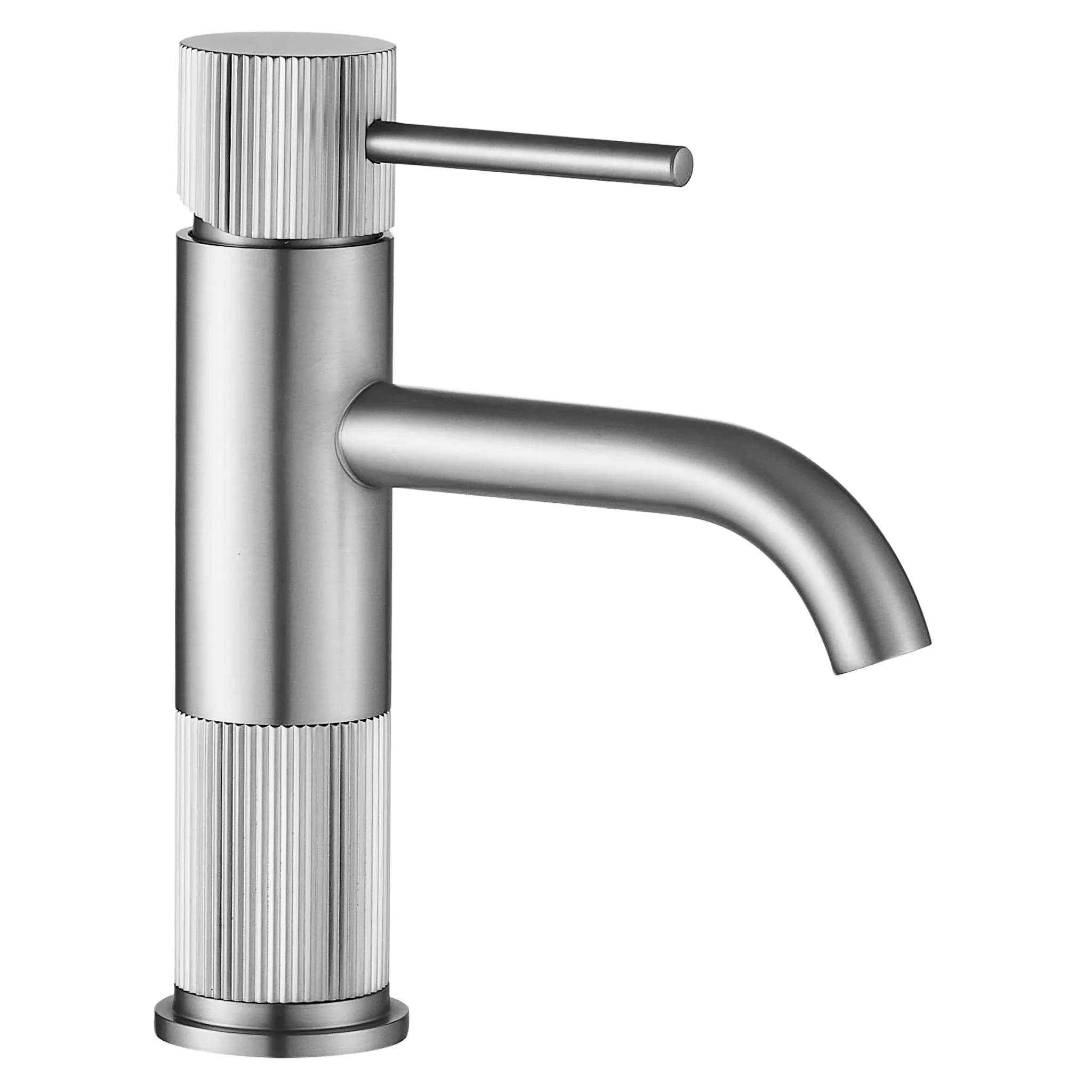 Rubinetto Da Bagno Rea Lungo Stripe Brush Nickel Low