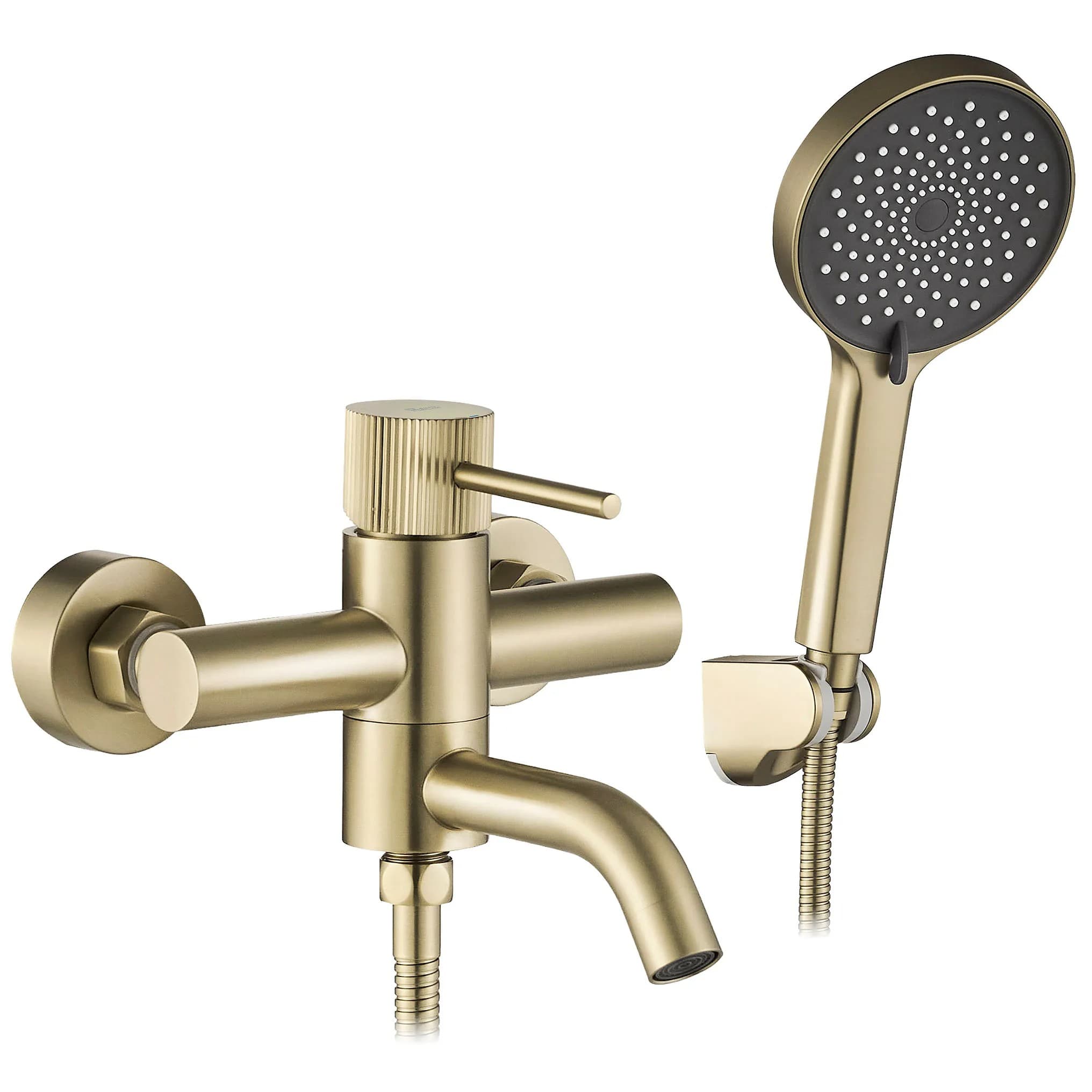 Rubinetto Da Vasca Rea Lungo Stripe Gold Brush