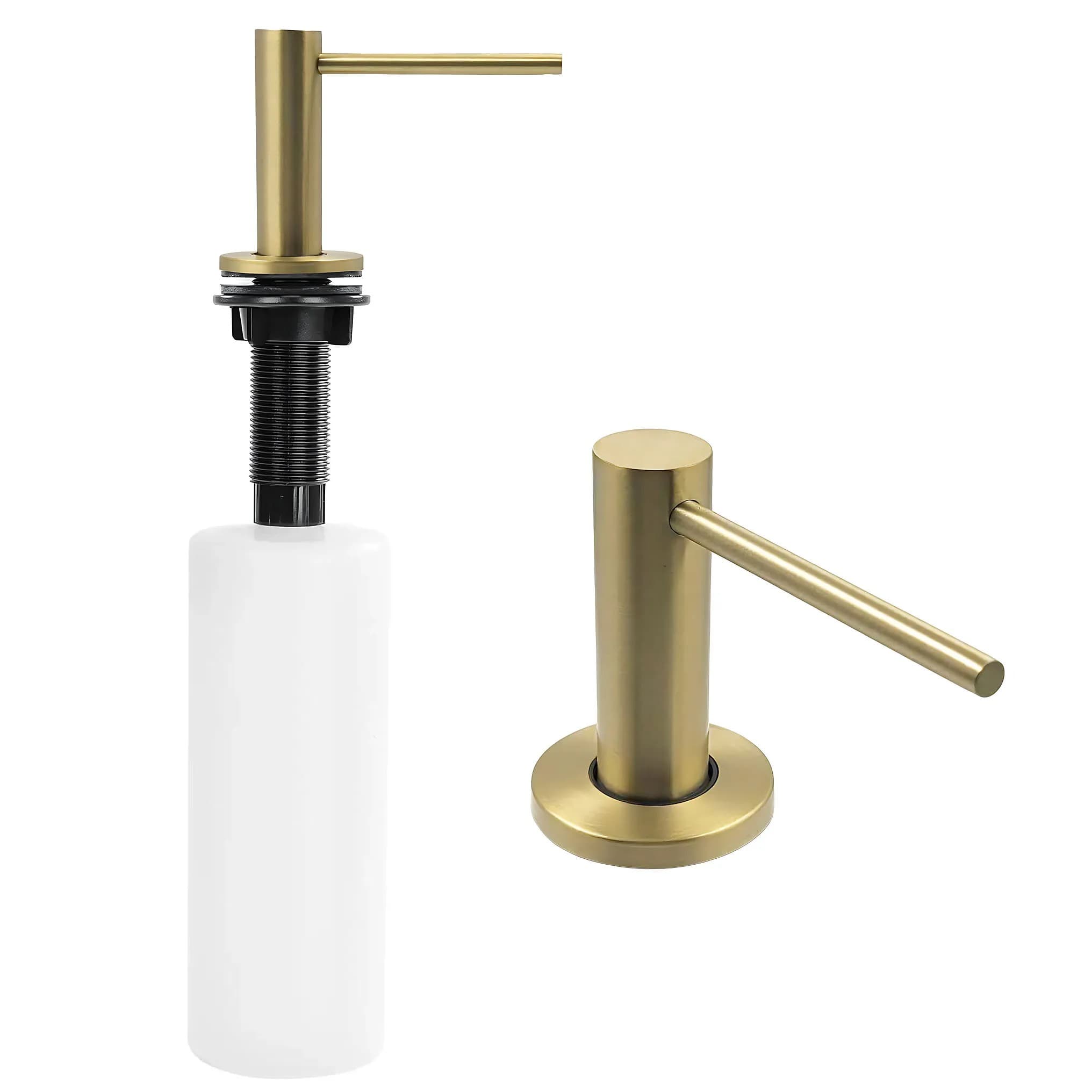 Dispenser Lavello Sapone Rea Erogatore Dex Brush Gold