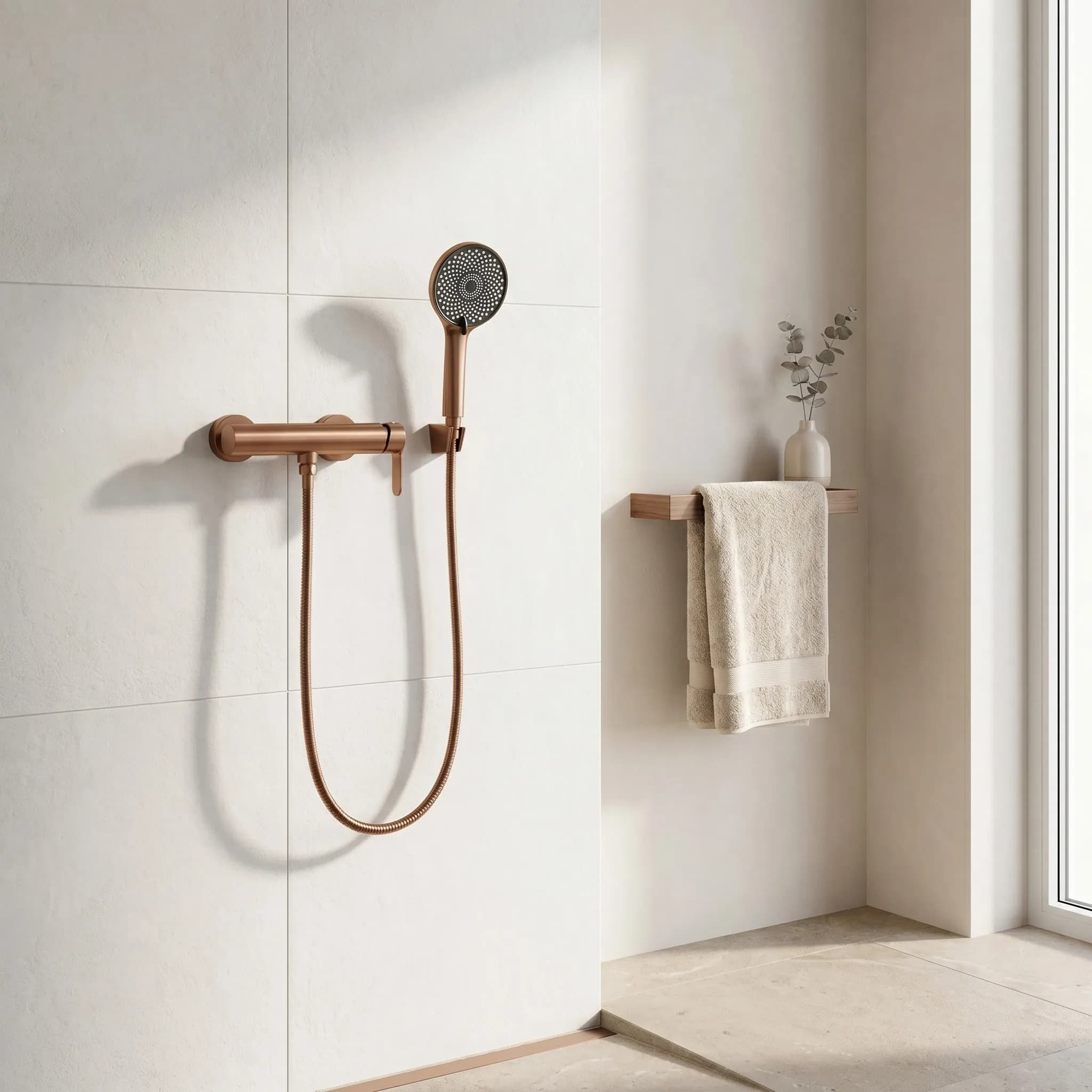 Rubinetto Doccia Rea Arcos Brush Copper
