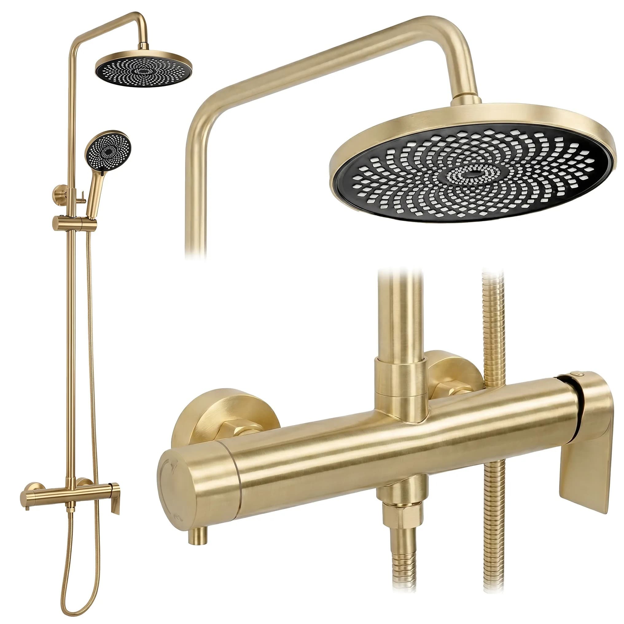 Set Doccia Rea Hunter Brush Gold