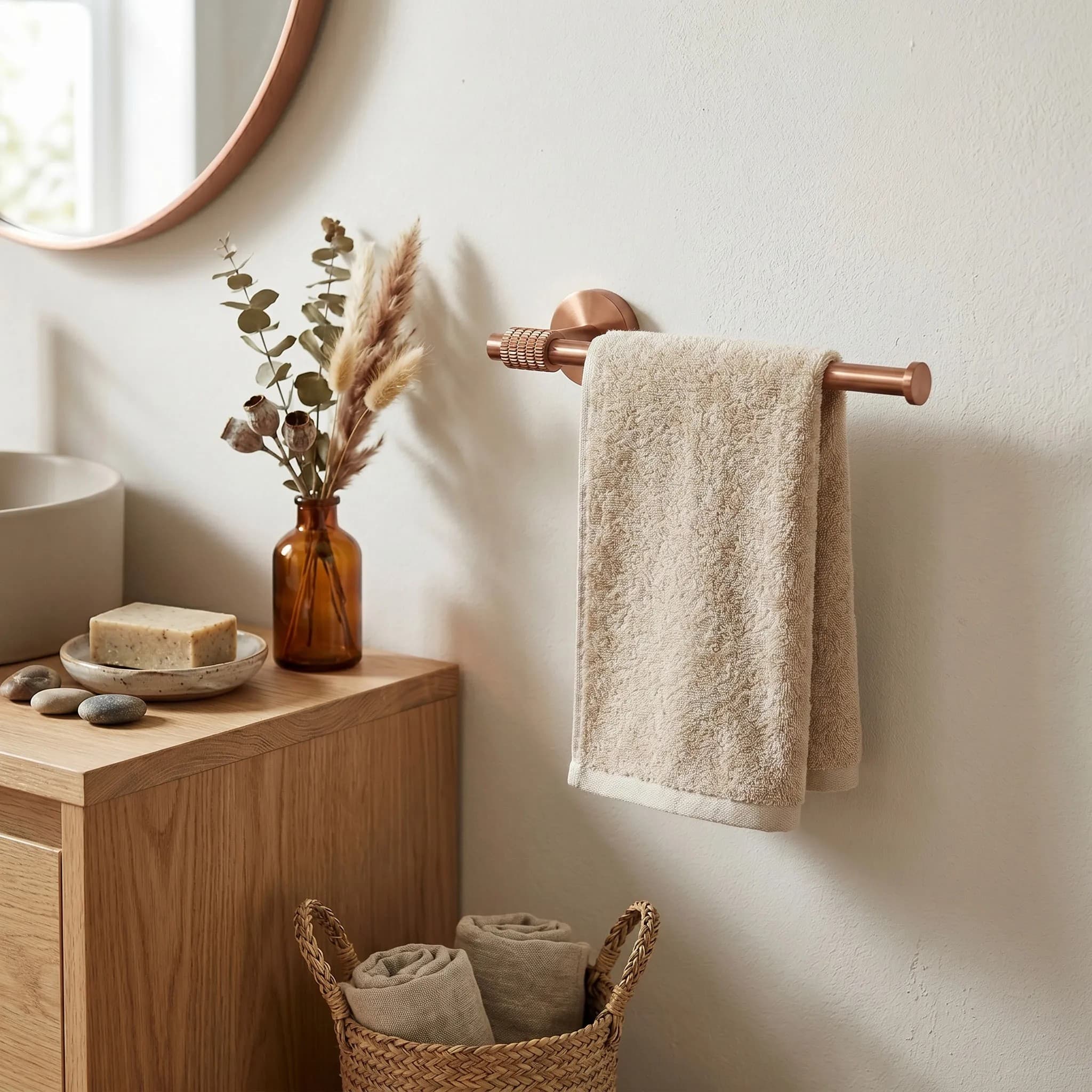 Portasciugamano Da Bagno 29106 Riwon Brush Copper