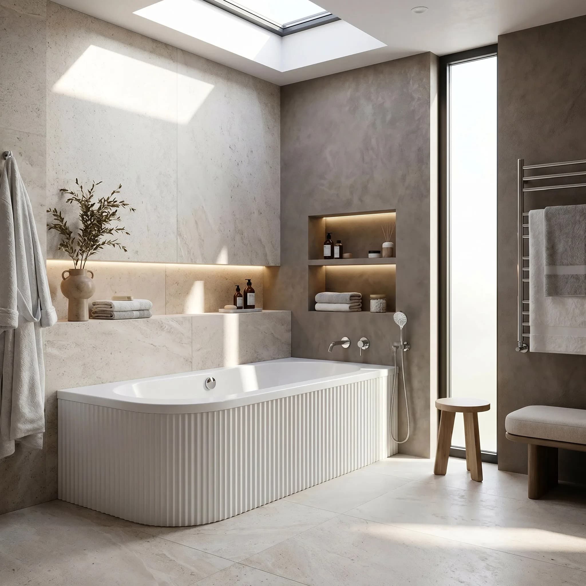 Vasca Bagno Rea Orion Stripe Right 170cm