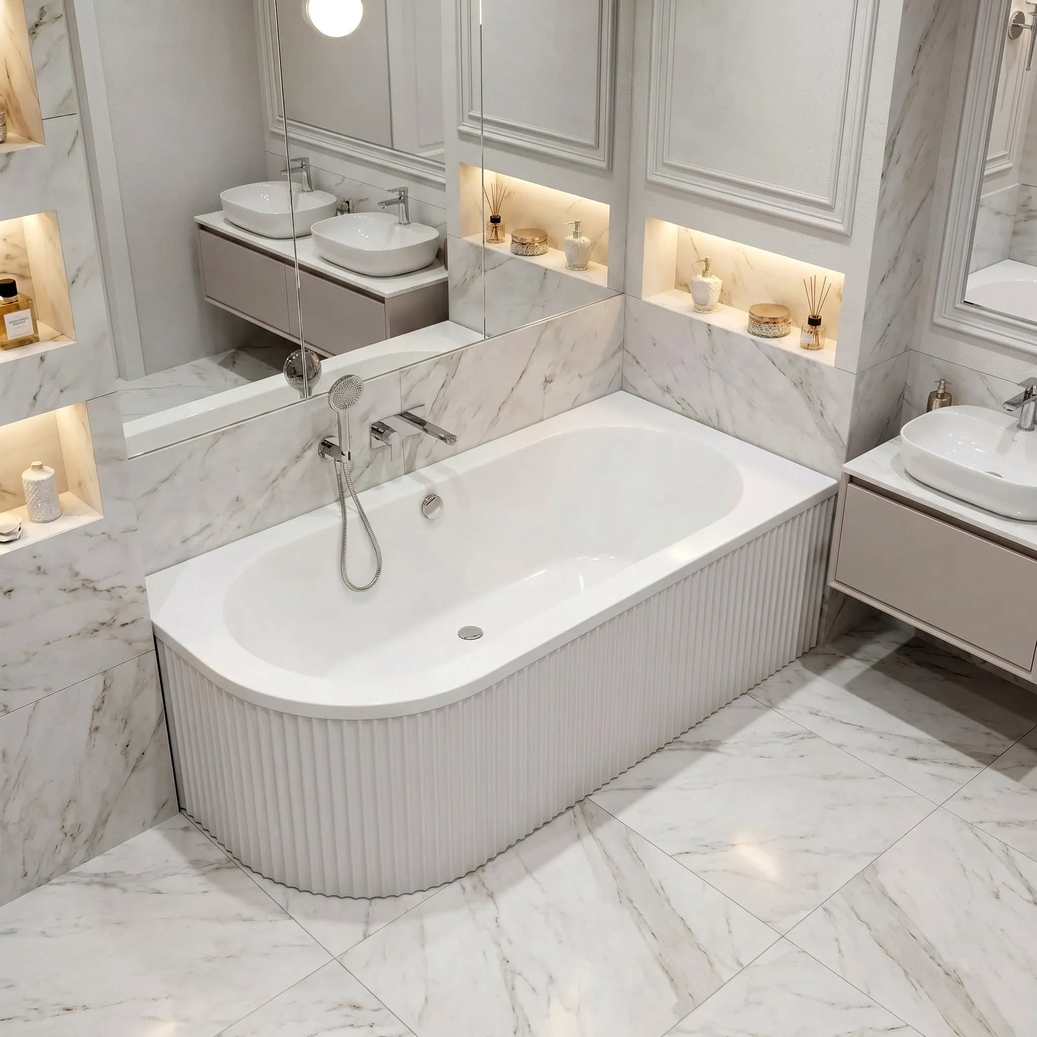 Vasca Bagno Rea Orion Stripe Right 150cm