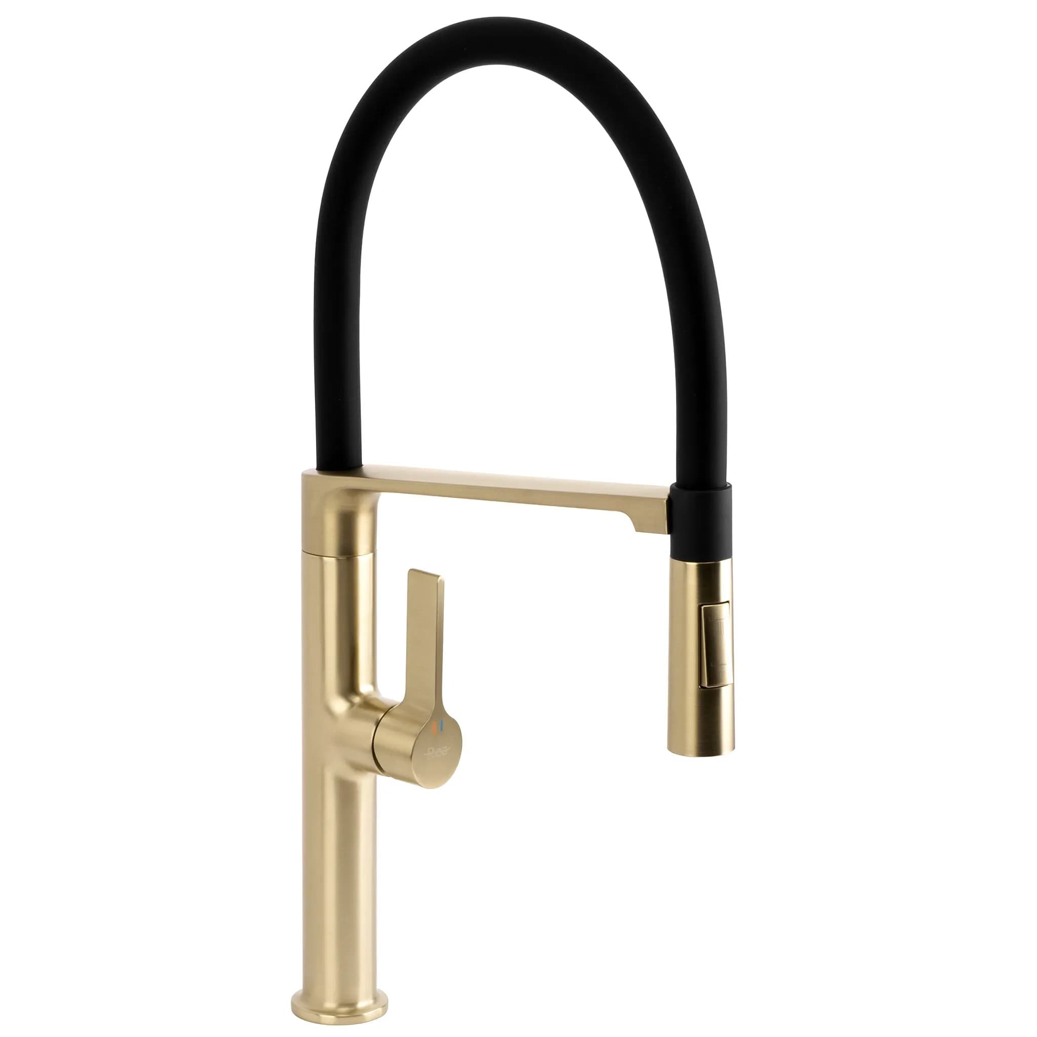 Rubinetto Da Cucina Rea Lago Brush Gold