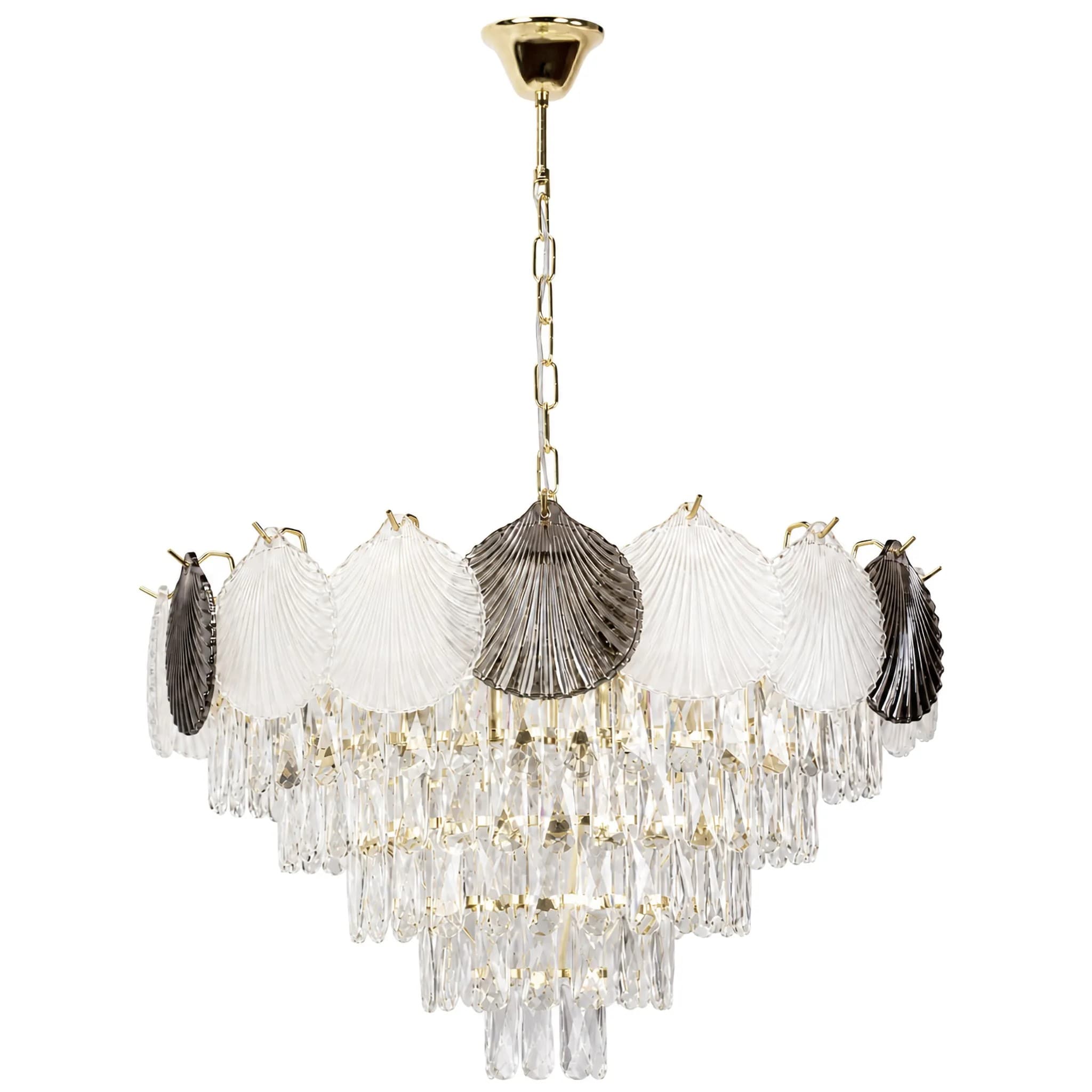 Lampada A Sospensione In Cristallo Swe084-cp 60cm Gold