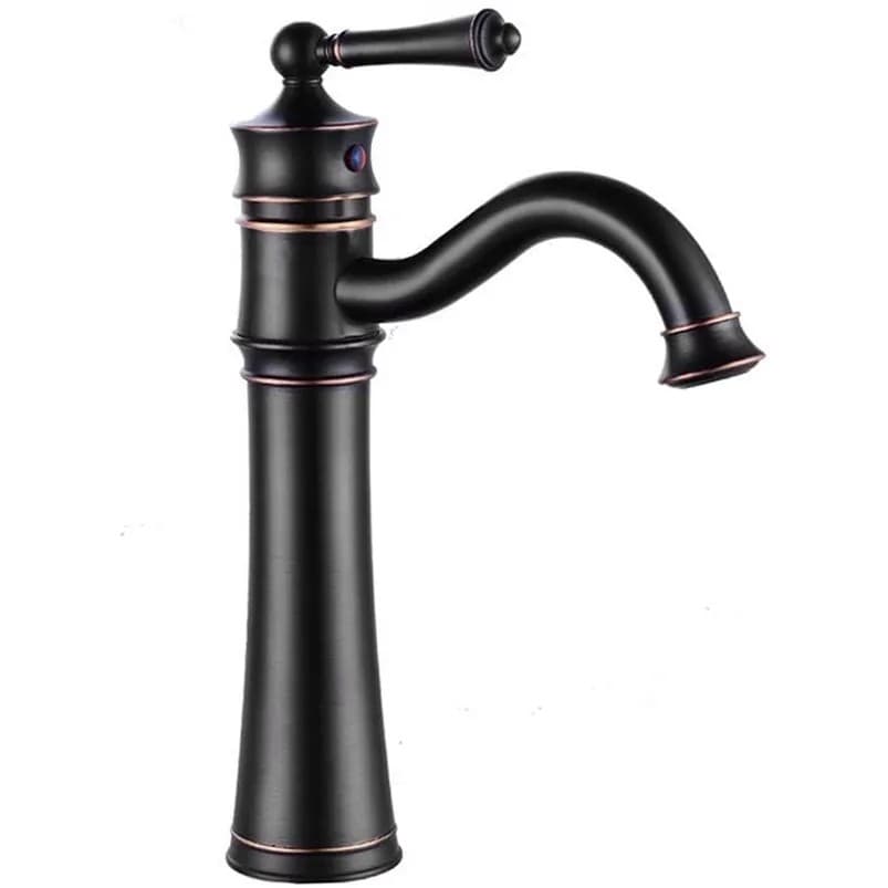 Rubinetto Da Lavabo Rea Vintage Old Black High