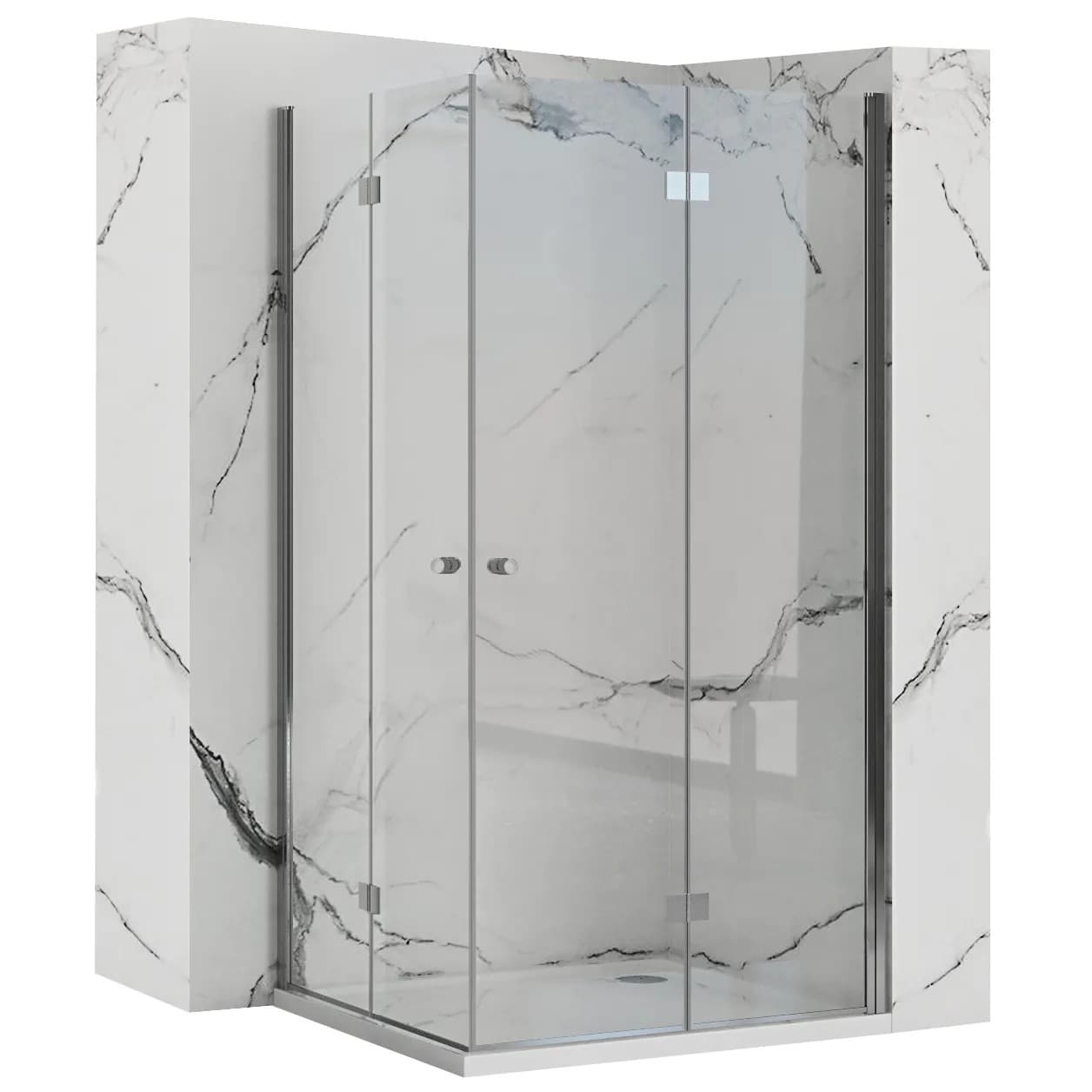 Cabina Doccia Pieghevole Rea Fold N2 Modulare 100x120