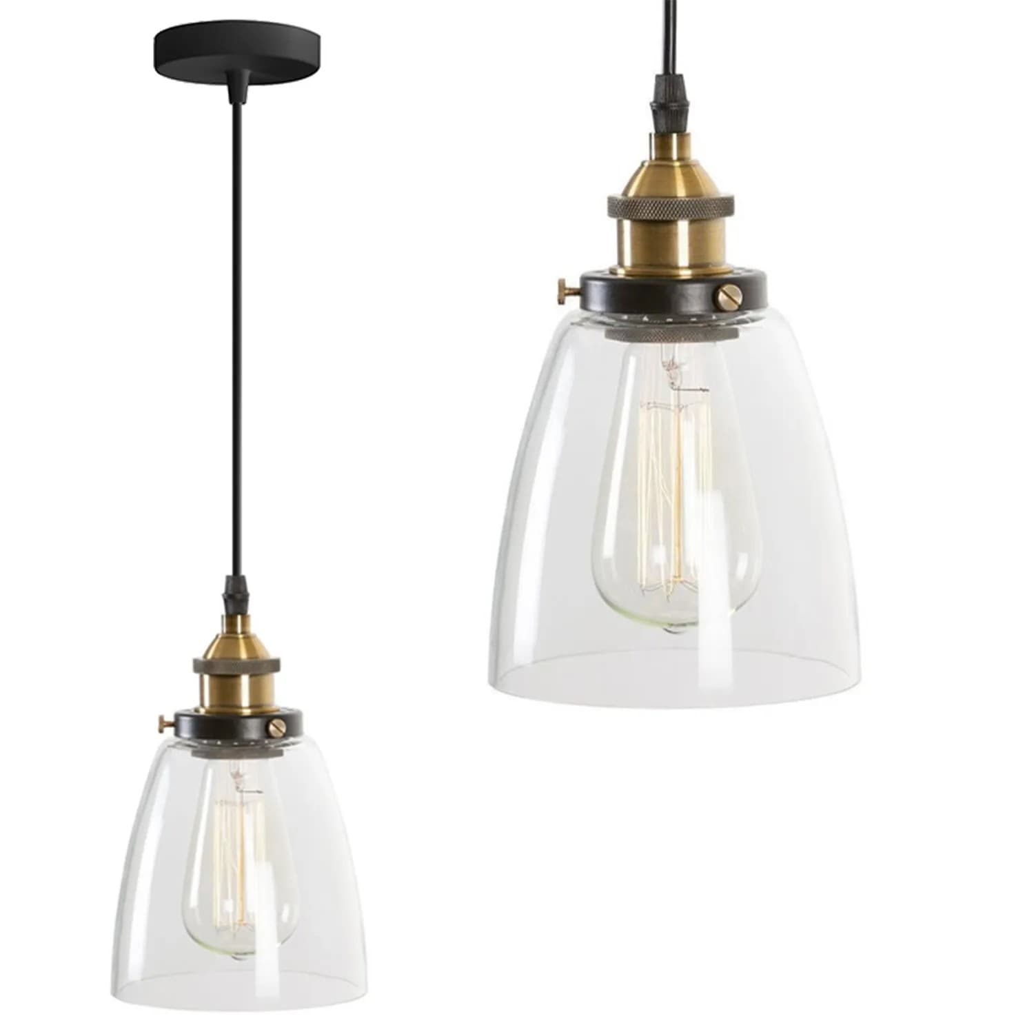 Lampada Da Soffitto Pensile Di Vetro Verto D APP048-1CP
