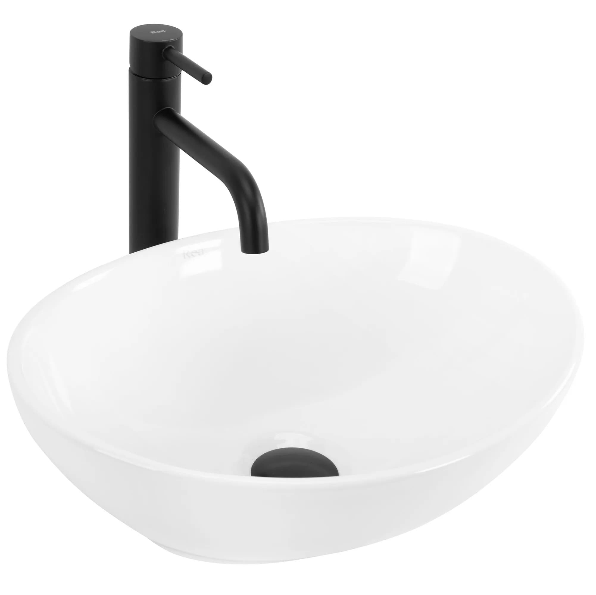 Lavabo Da Appoggio Rea Sofia White