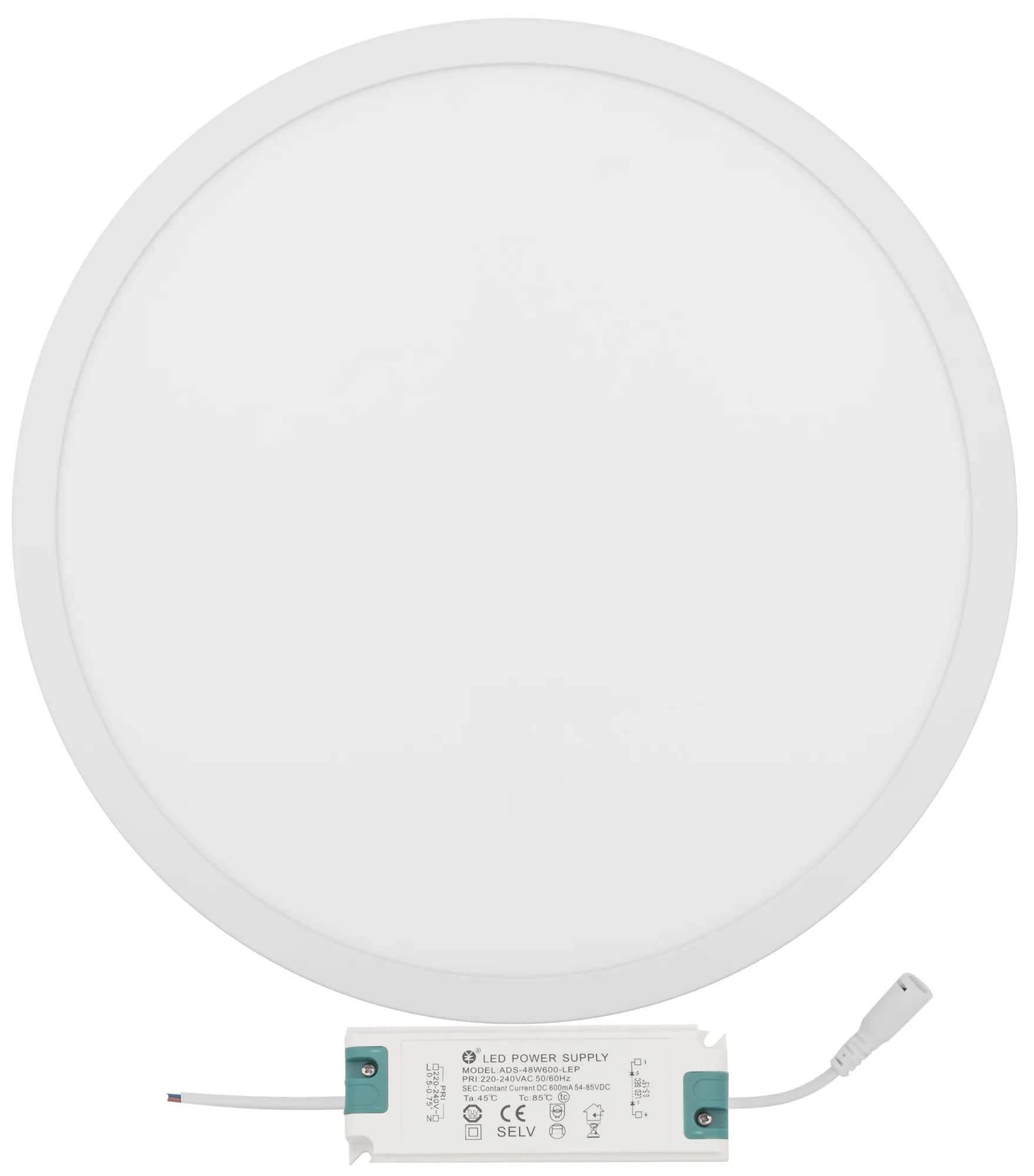 Pannello Led Di Superficie Rotondo Bianco 42w Freddo bianco 6500K
