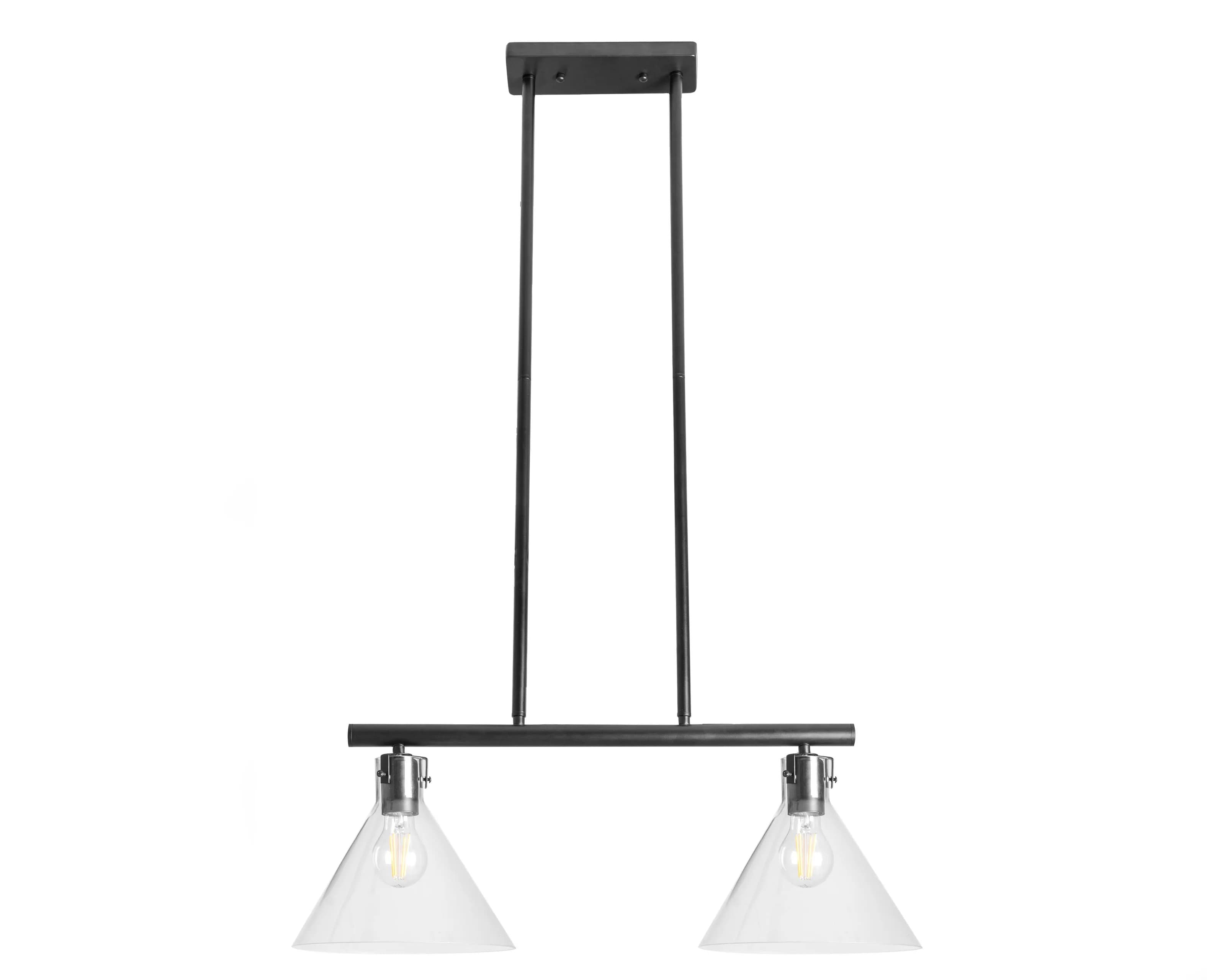 Lampada Da Soffitto Di Vetro Metallico APP317-2CP