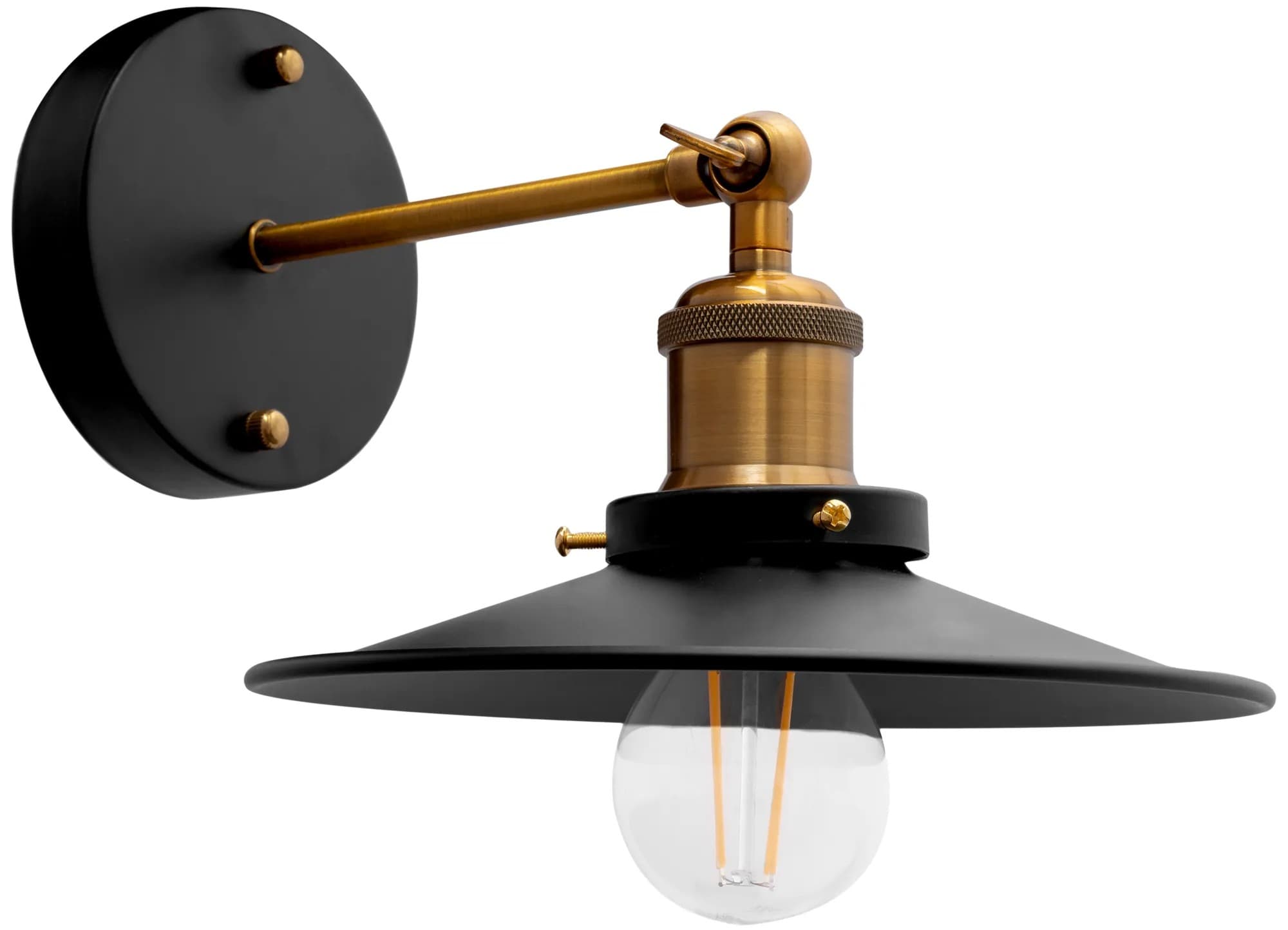 Lampada Porto APP184-1W Lampada Da Muro Black