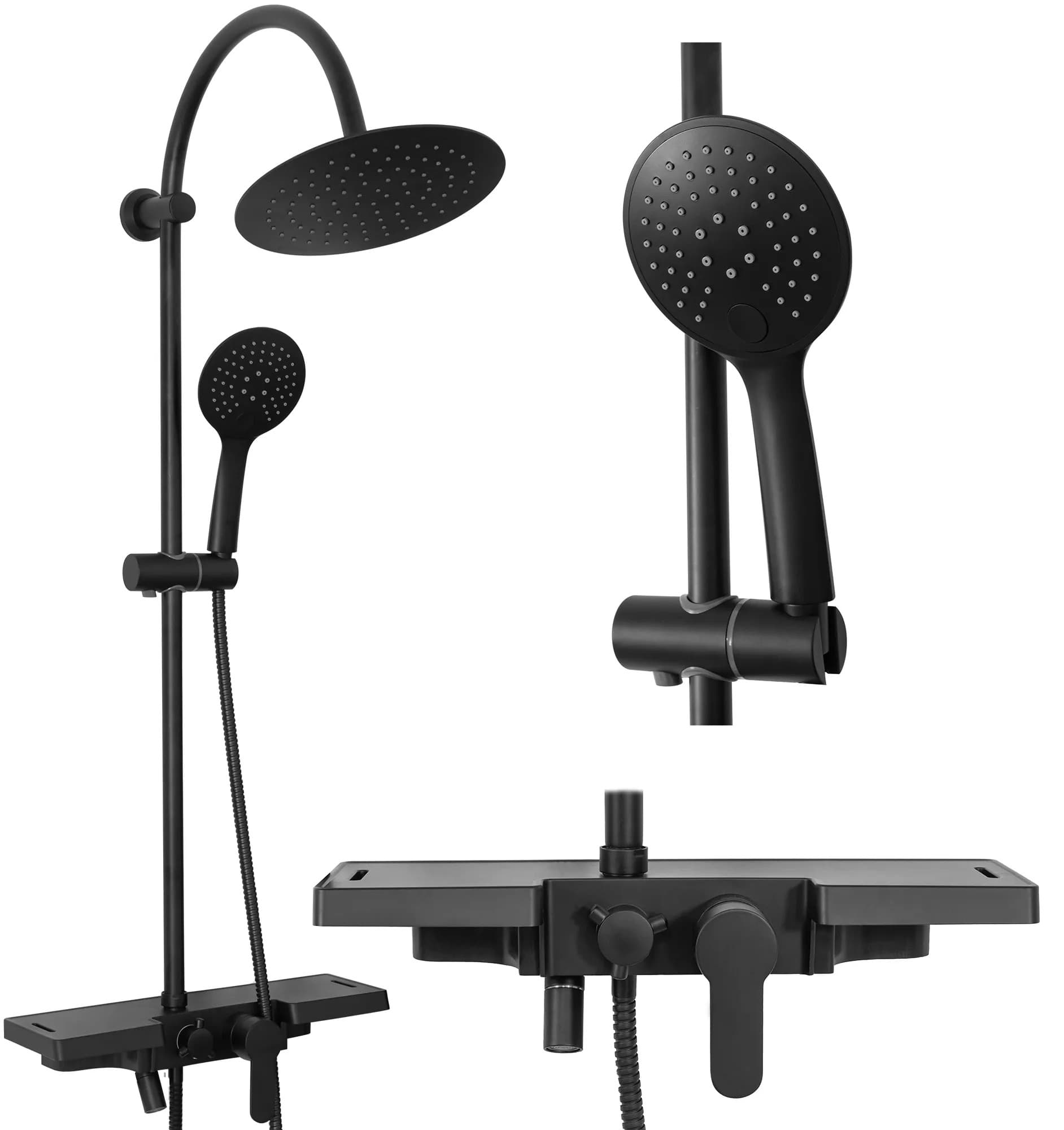 Set Doccia Rea Vigo Black