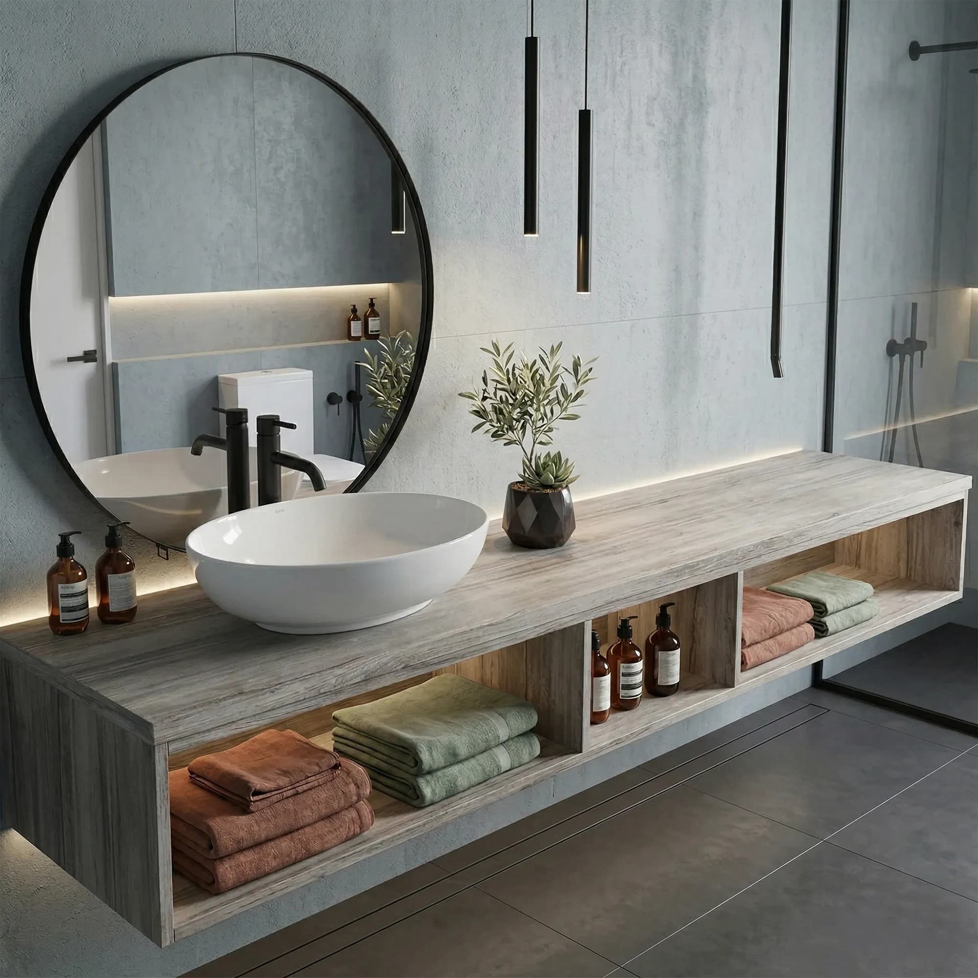 Lavabo Da Appoggio Rea Carola Slim