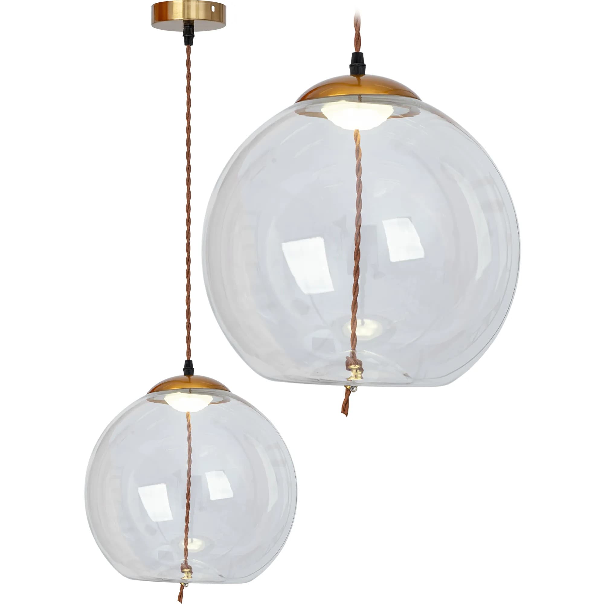 Lampada Led Da Soffitto Pensile Di Vetro App446-cp