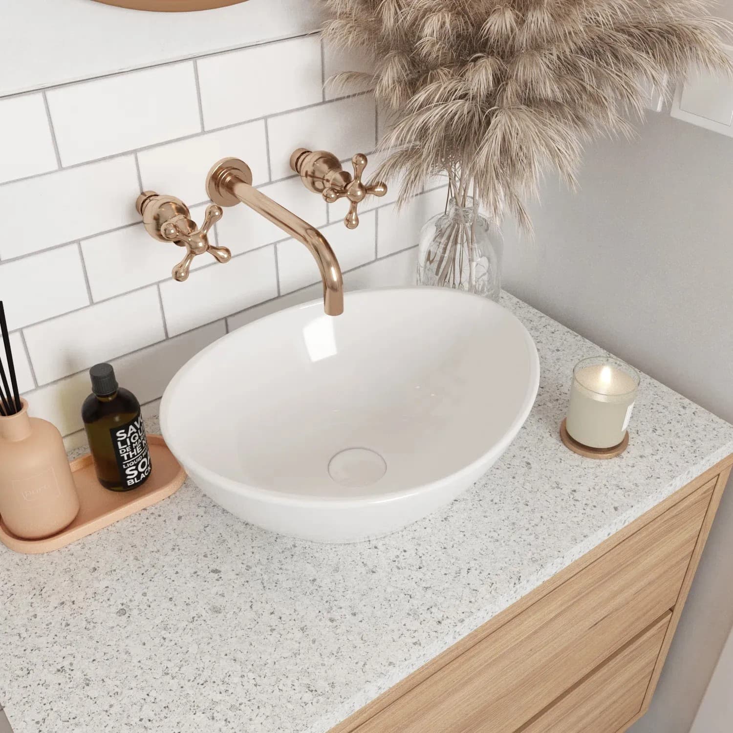 Lavabo Da Appoggio Rea Sofia Mini White